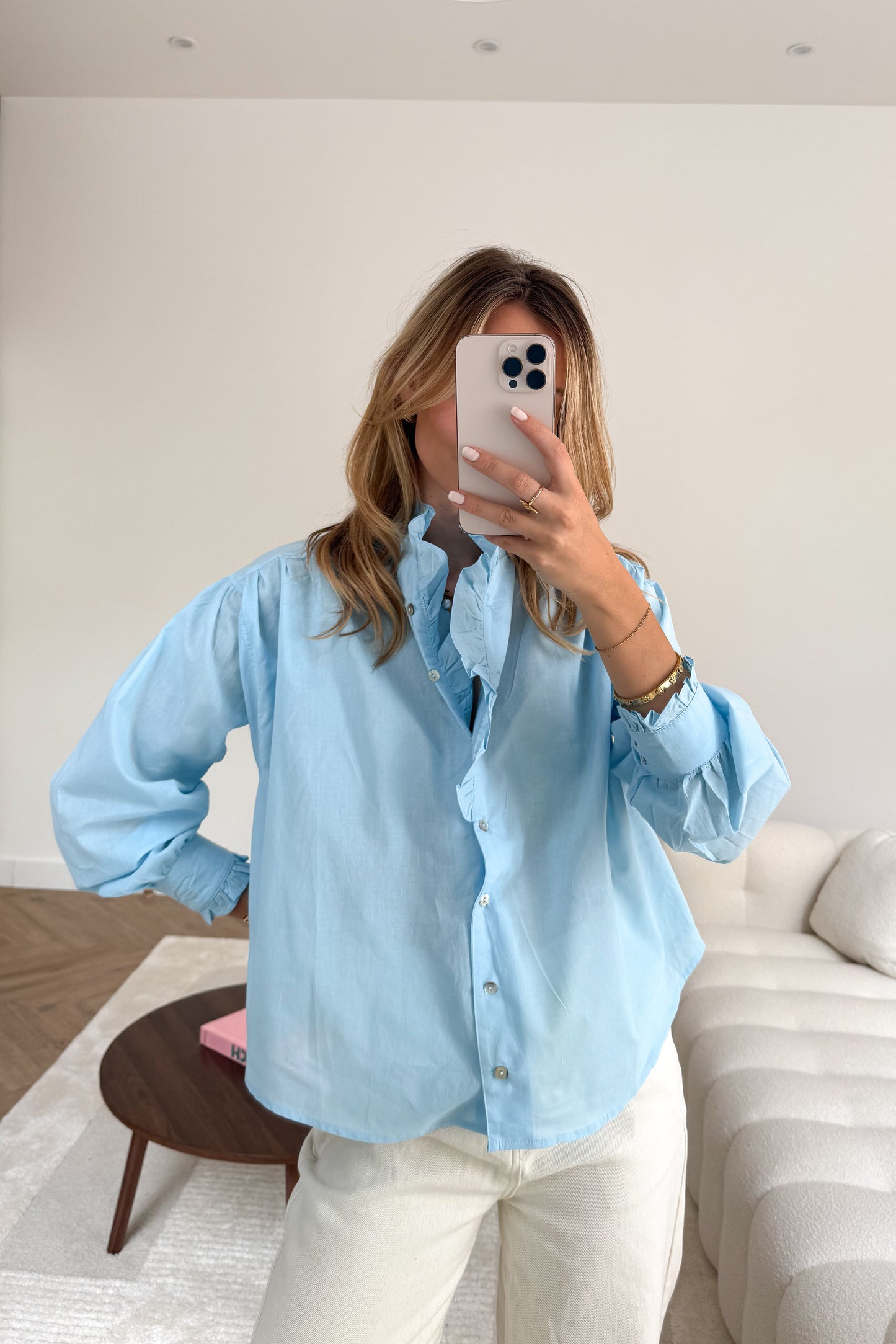 CHEMISIER BLEU CIEL SEGOVIE