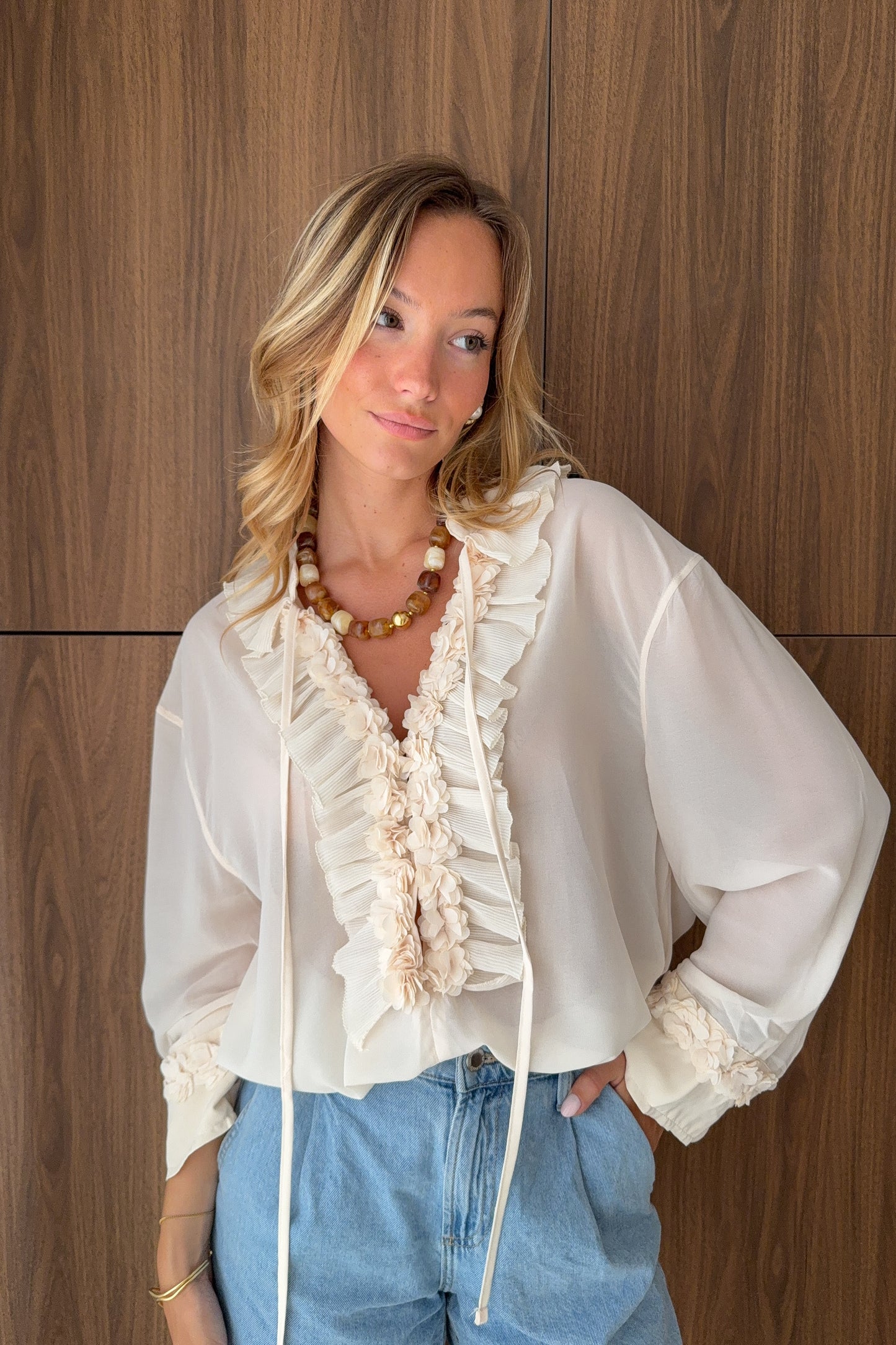 BLOUSE GAELLE ECRUE