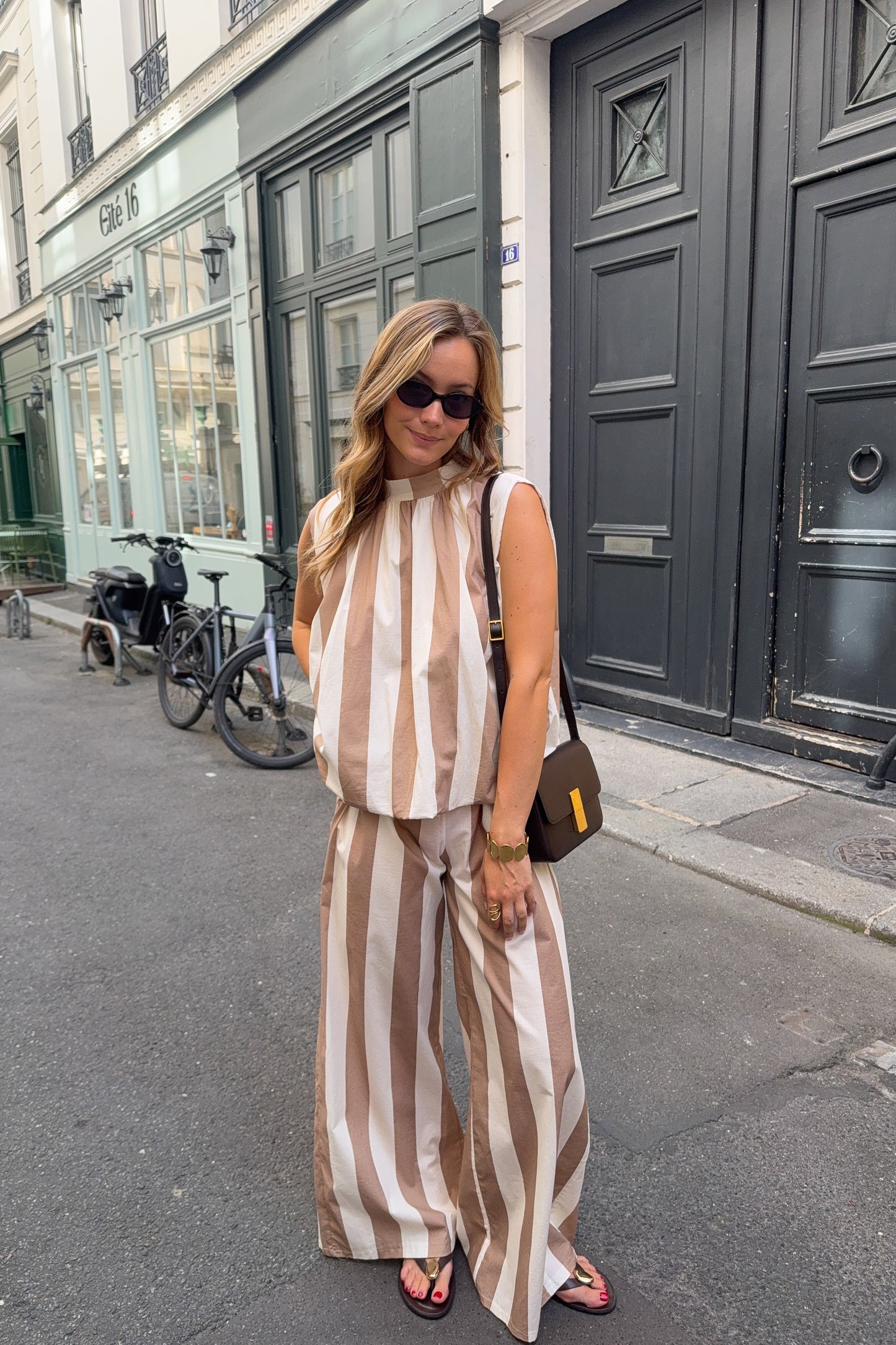 TOP ANTOINE ECRU ET BEIGE