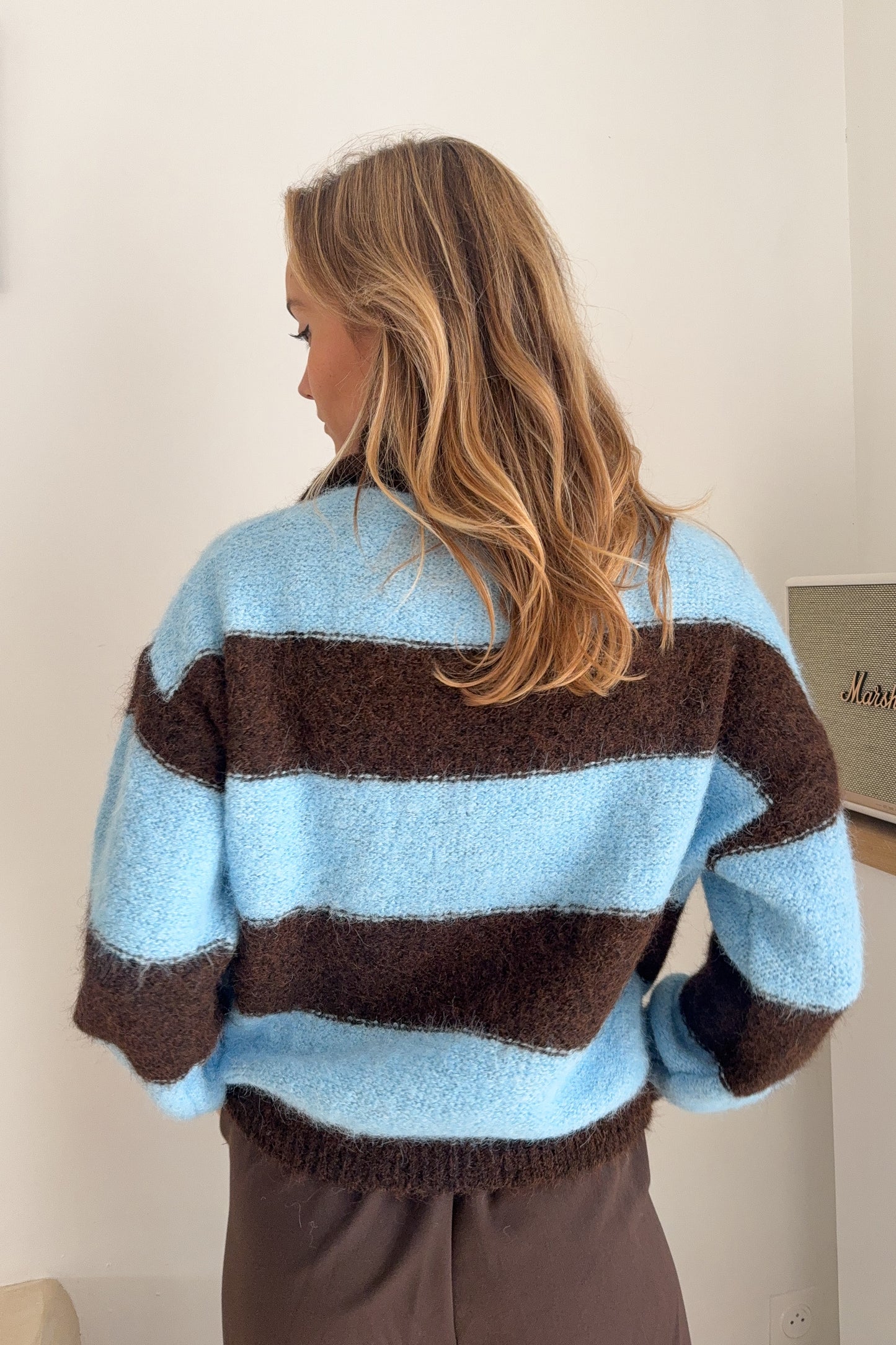 GILET MILLY choco et bleu