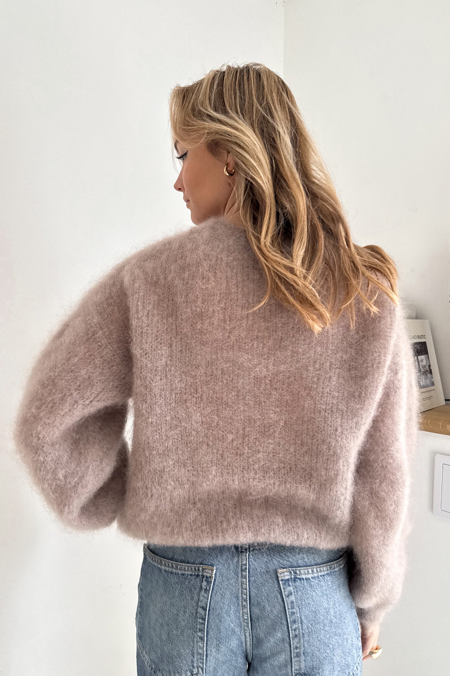 PULL BEIGE ALMA (80% mohair)