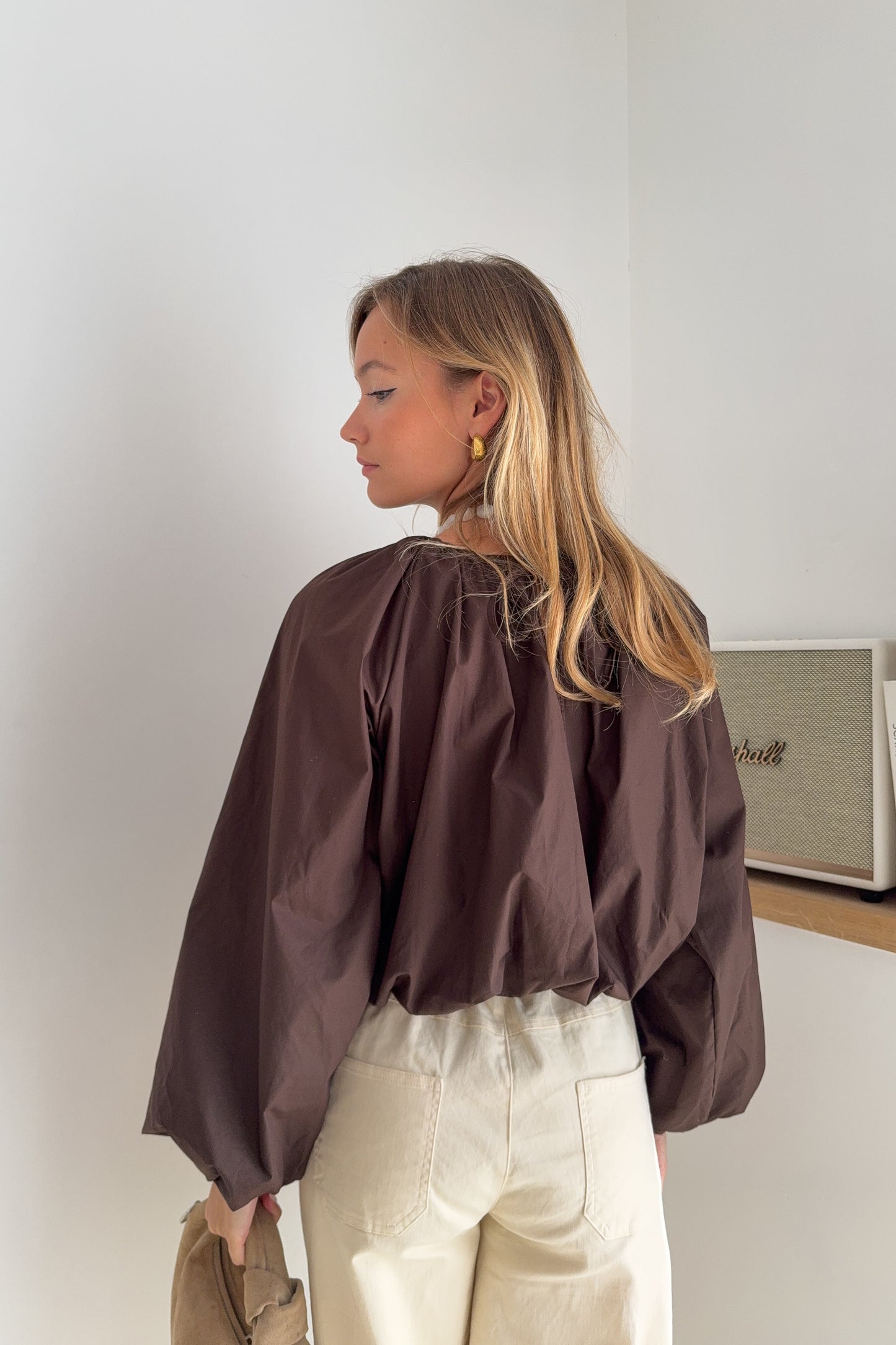 BLOUSE VALERIA MARRON