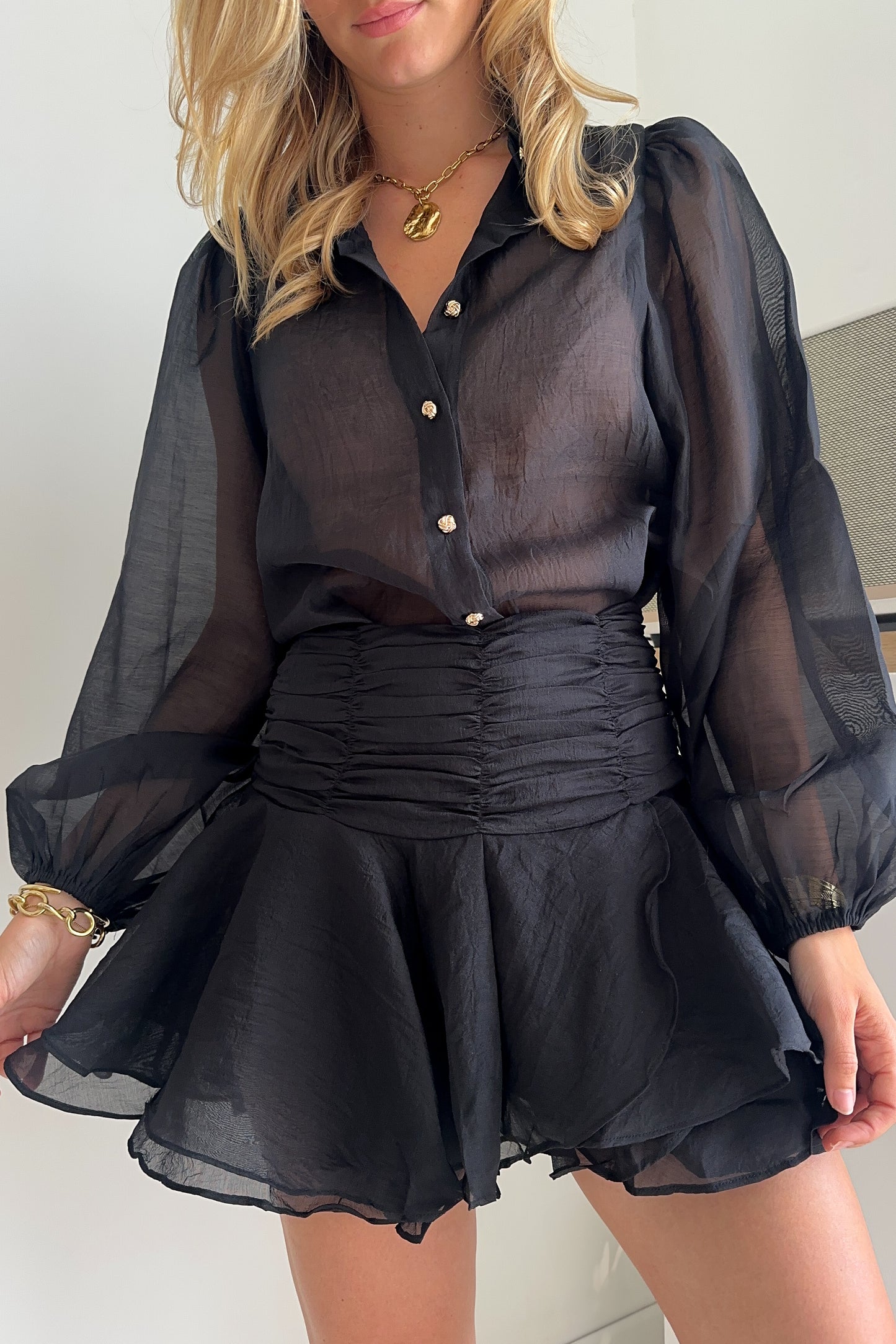 JUPE SHORT AUGUSTINE NOIRE