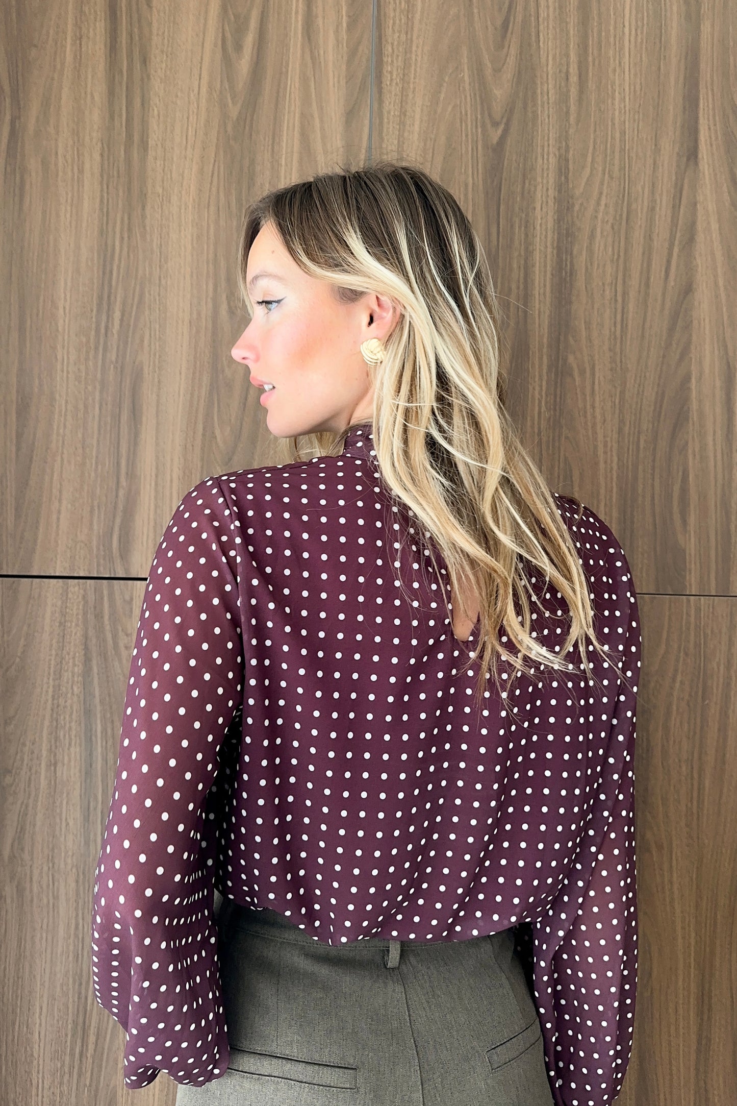 BLOUSE JEANNE BORDEAUX