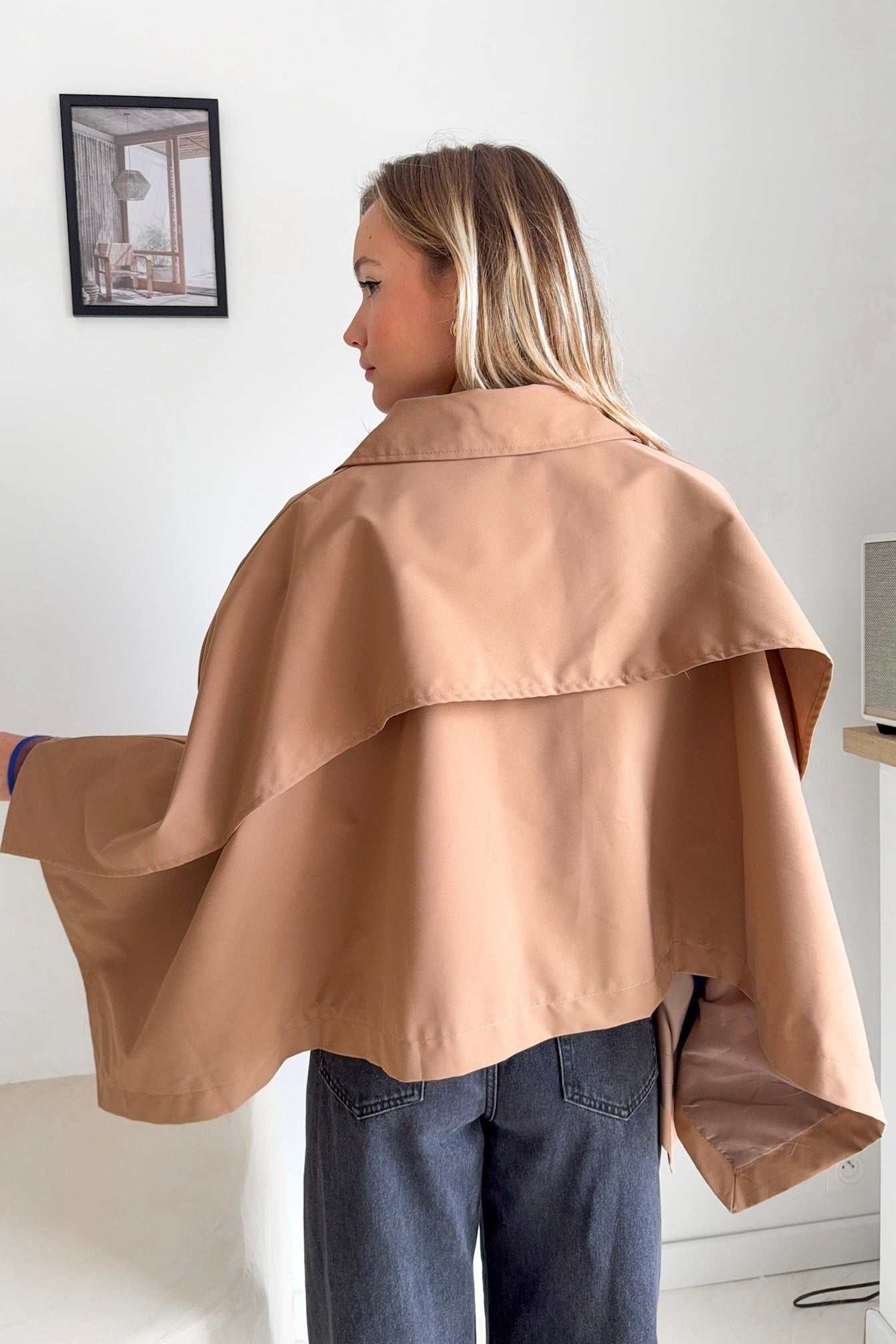 VESTE CAPE CAMEL MILANO