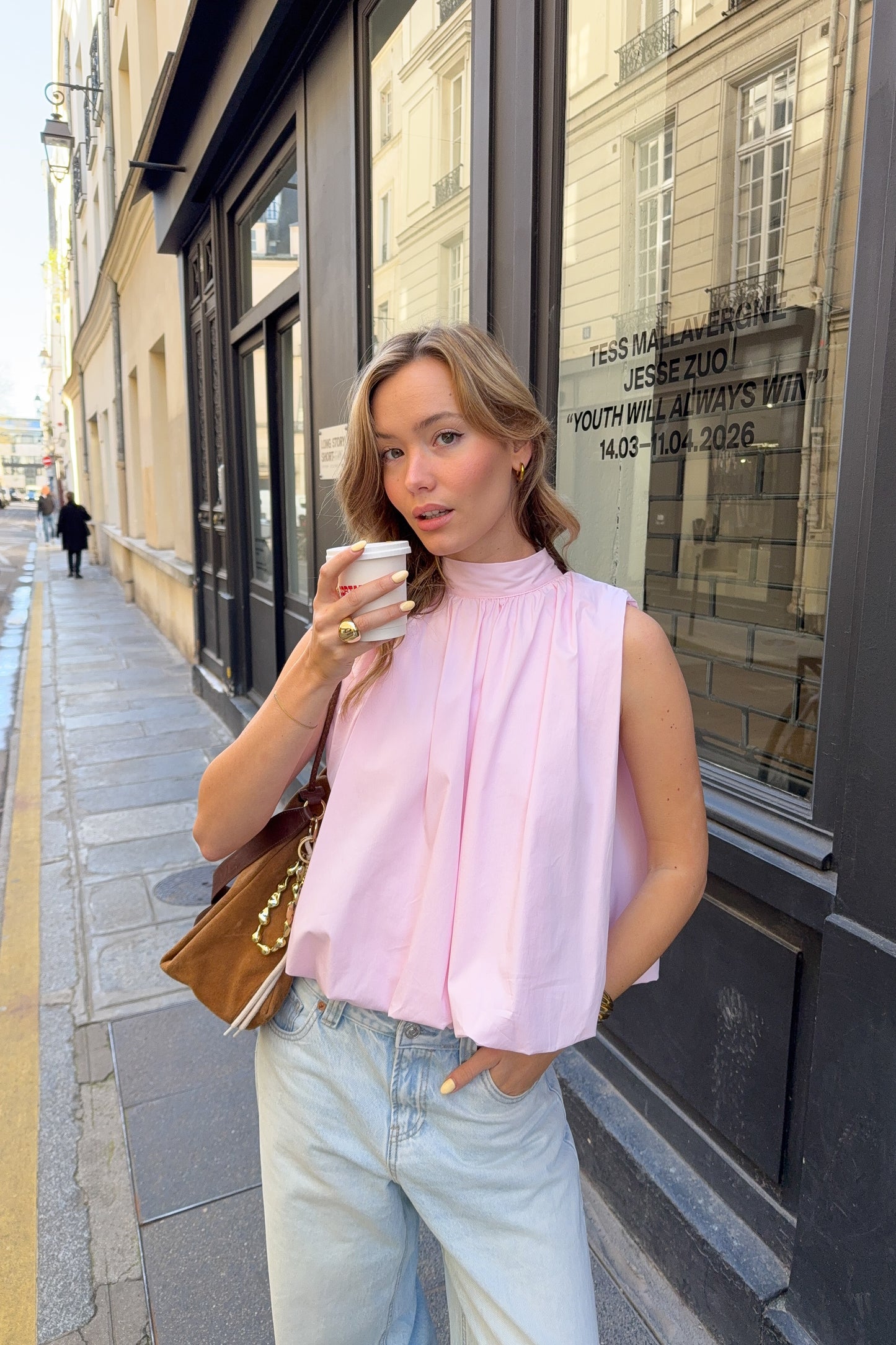 BLOUSE MILA ROSE PALE