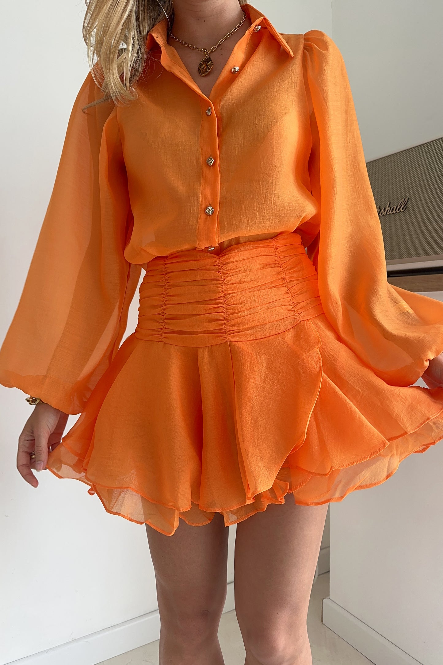 JUPE SHORT AUGUSTINE ORANGE