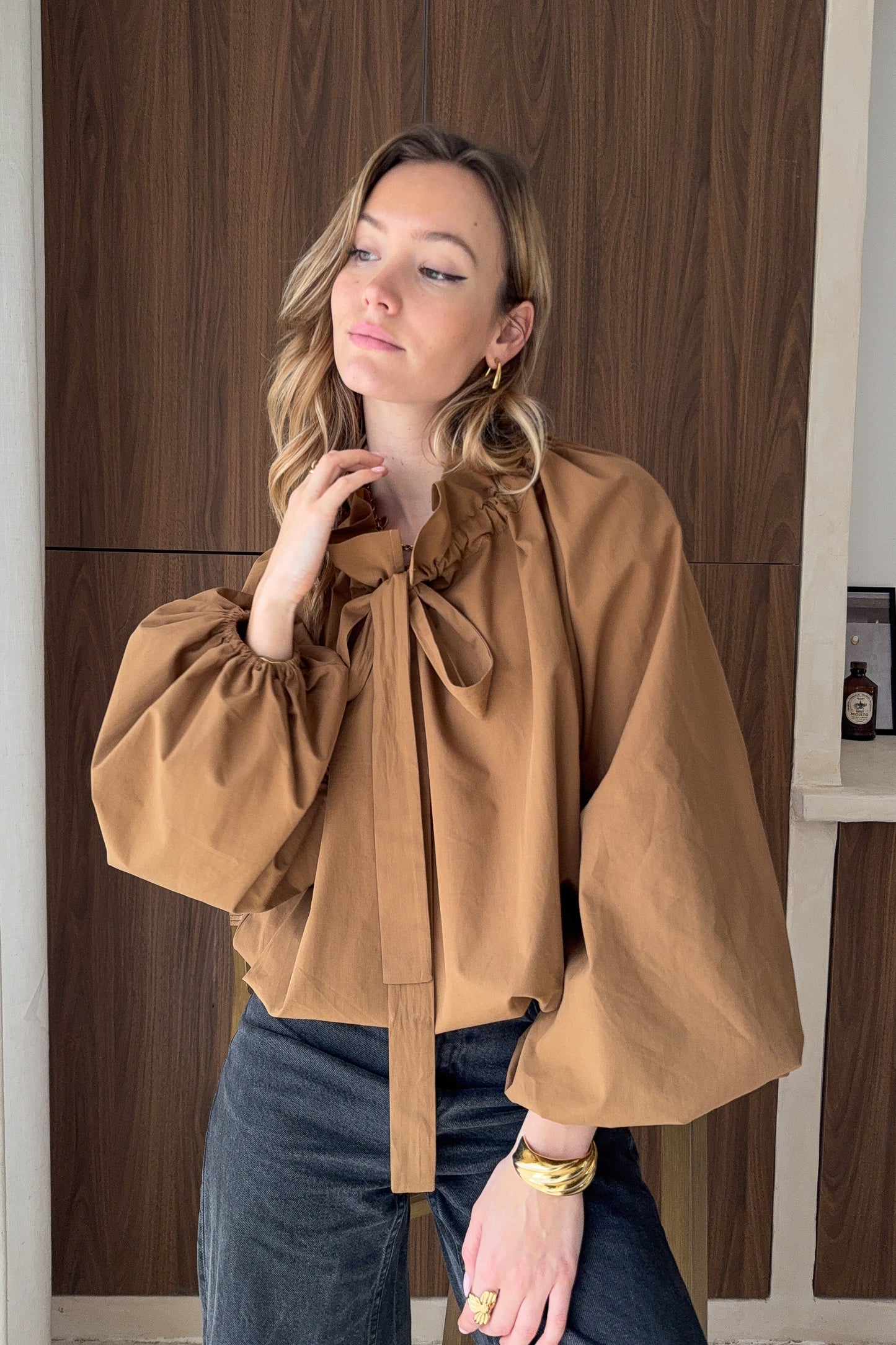 BLOUSE MARRON JADE