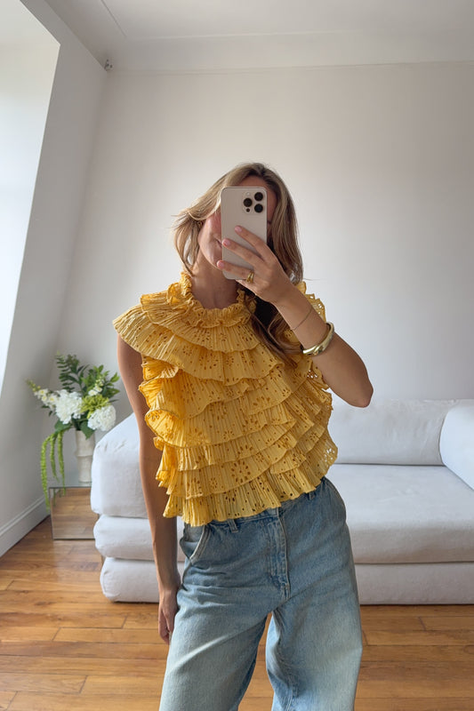 TOP LIPA BRODE OCRE