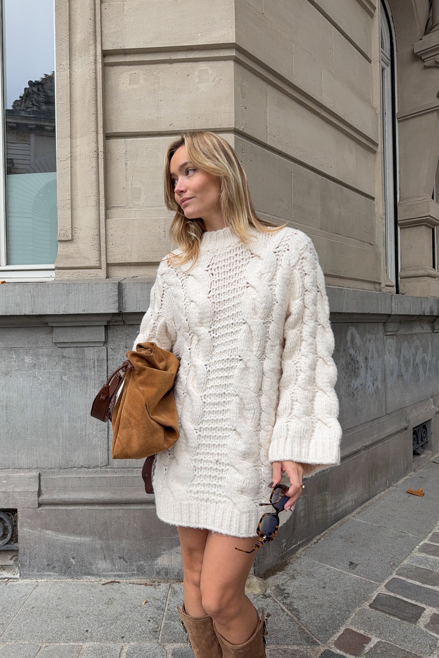 ROBE PULL MONTREAL ECRU