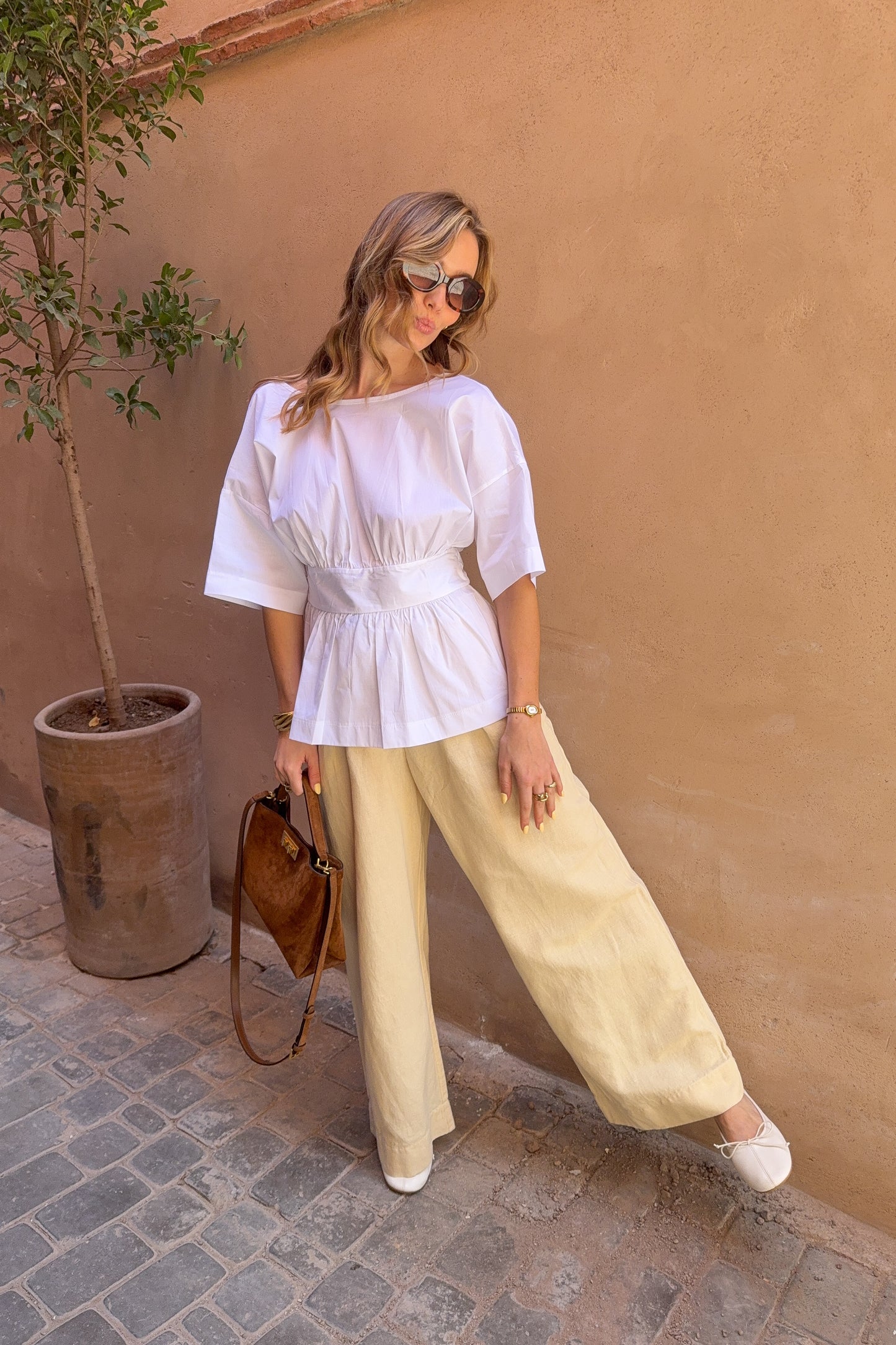 BLOUSE FLORA BLANCHE