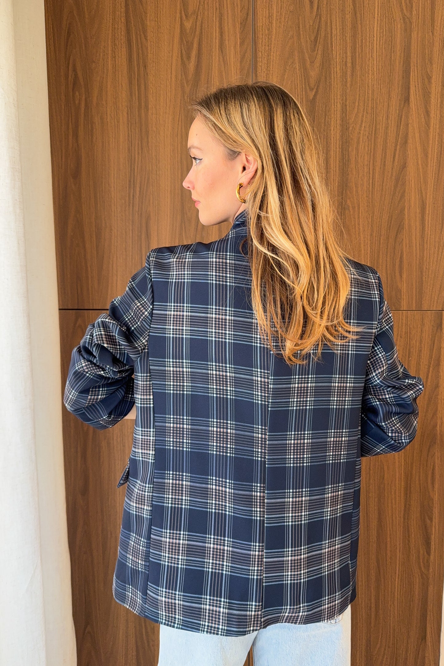 VESTE ASYMETRIQUE ZOE - MARINE