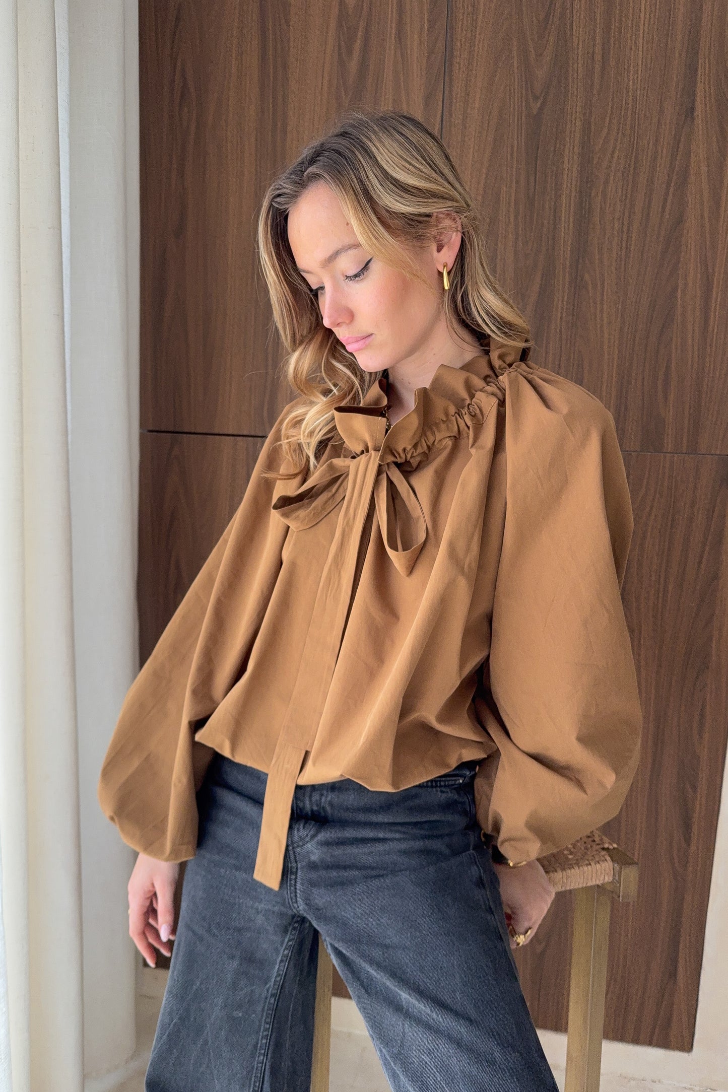 BLOUSE MARRON JADE
