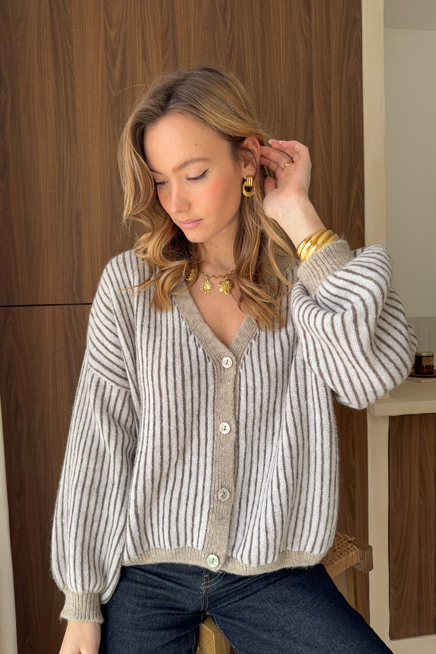 GILET JOSETTE MARRON