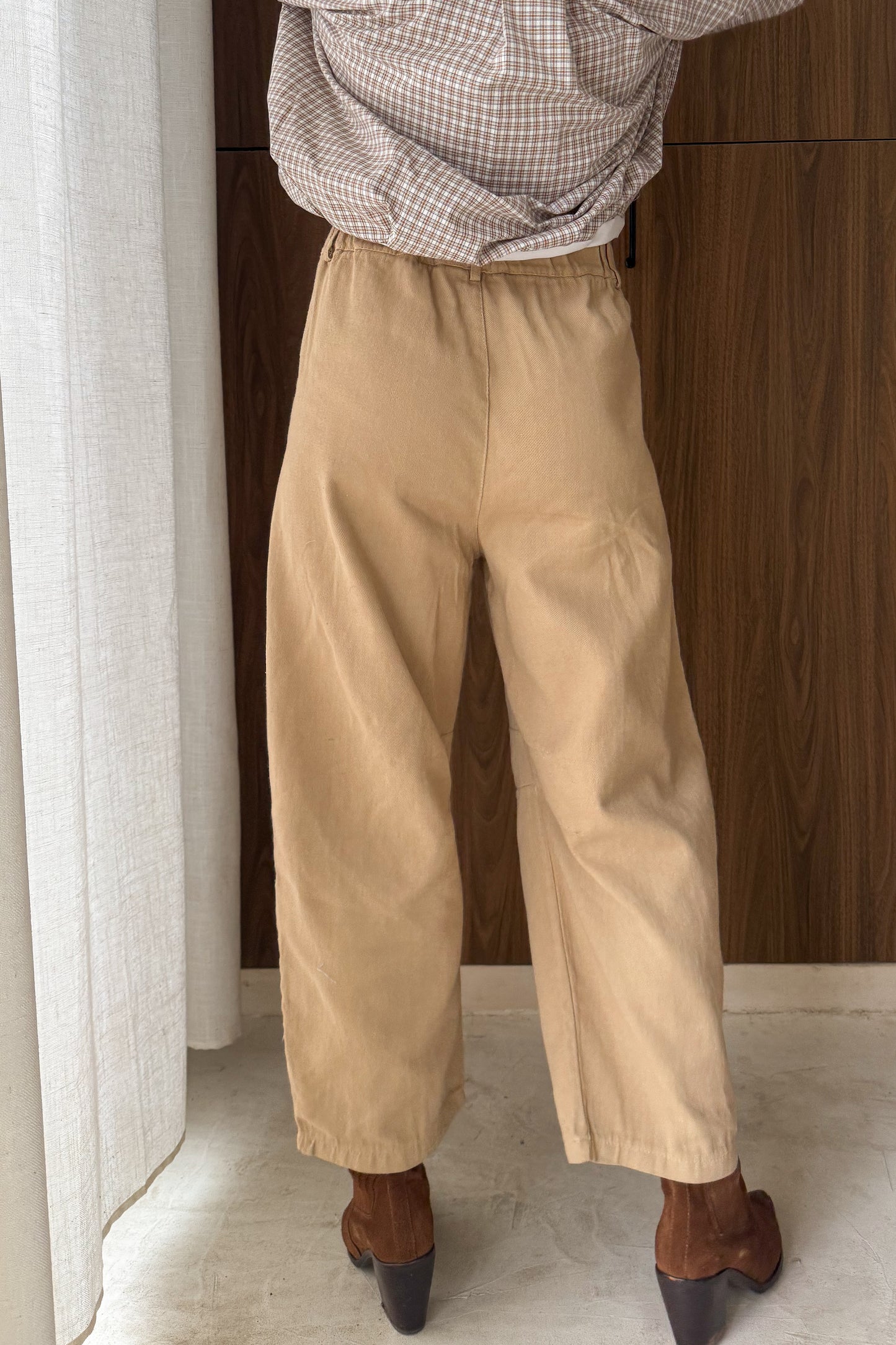 JEAN BEIGE FORME BALLOON