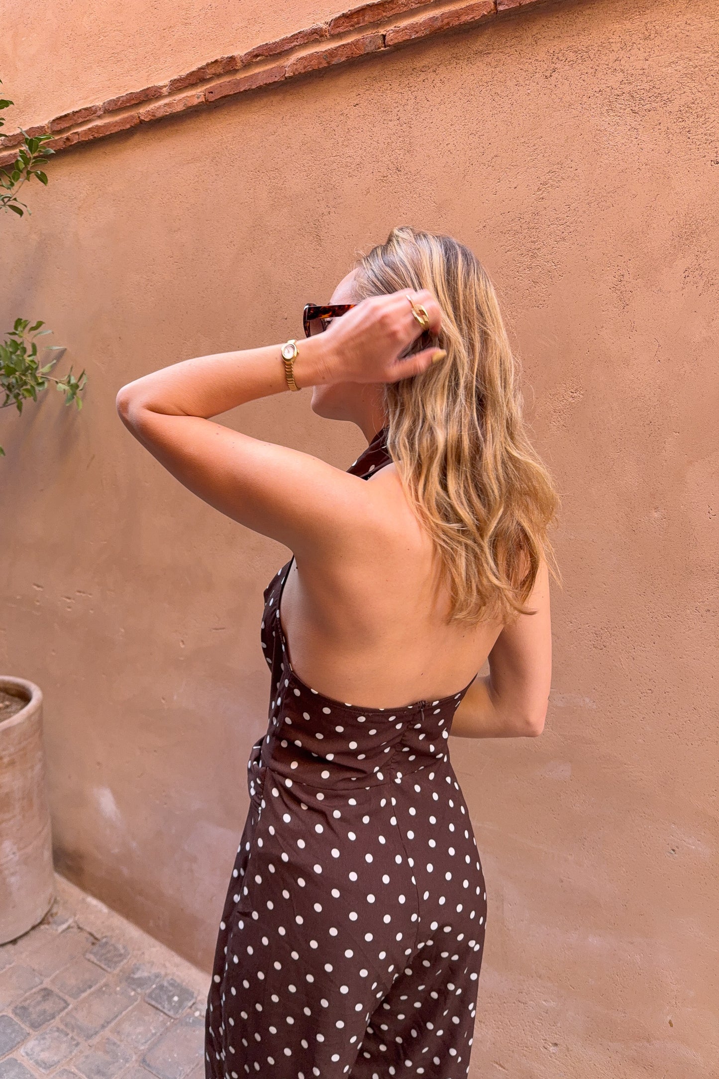 COMBI PANTALON MALIKA CHOCO