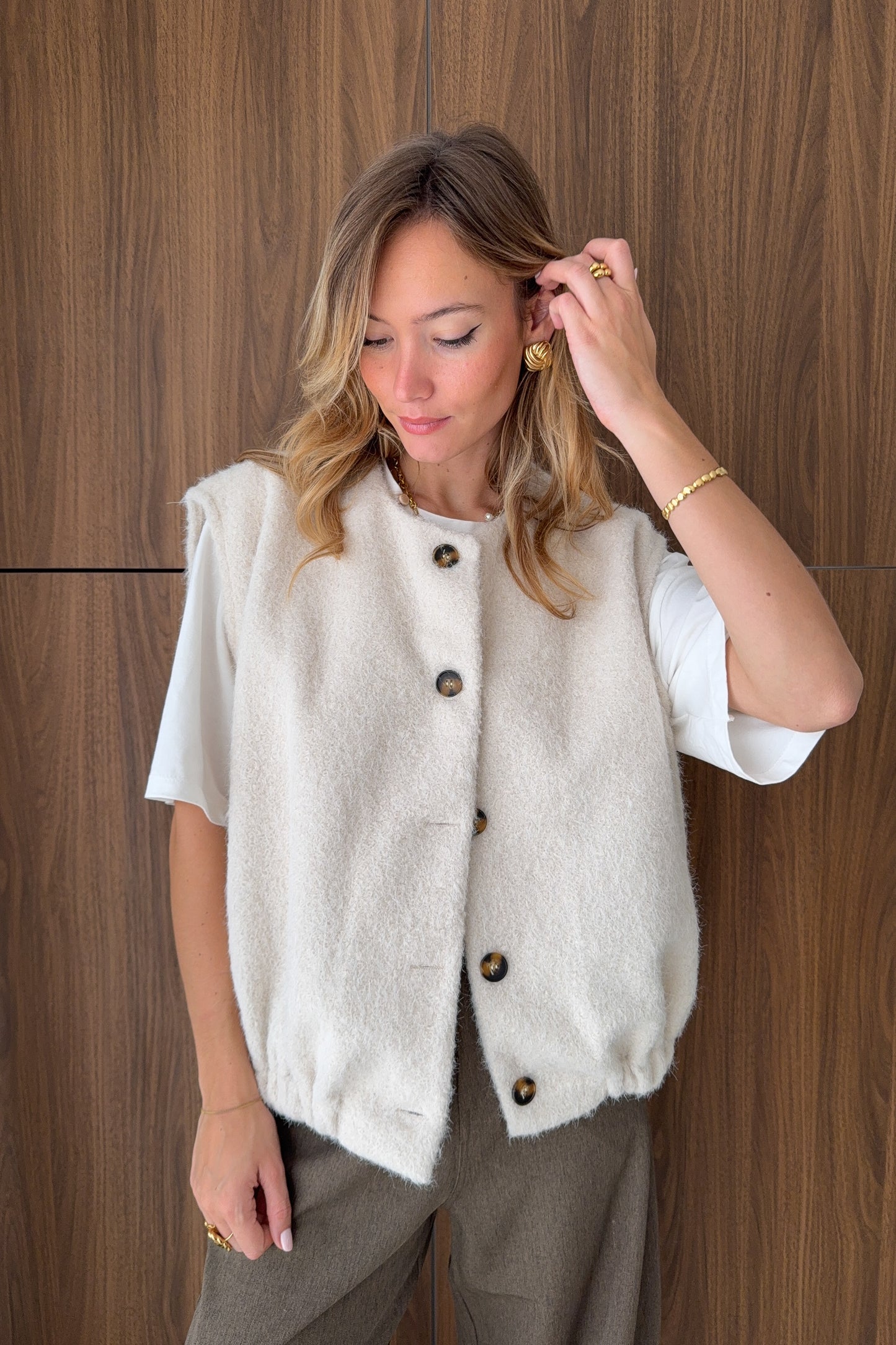 VESTE SANS MANCHES SOLIA