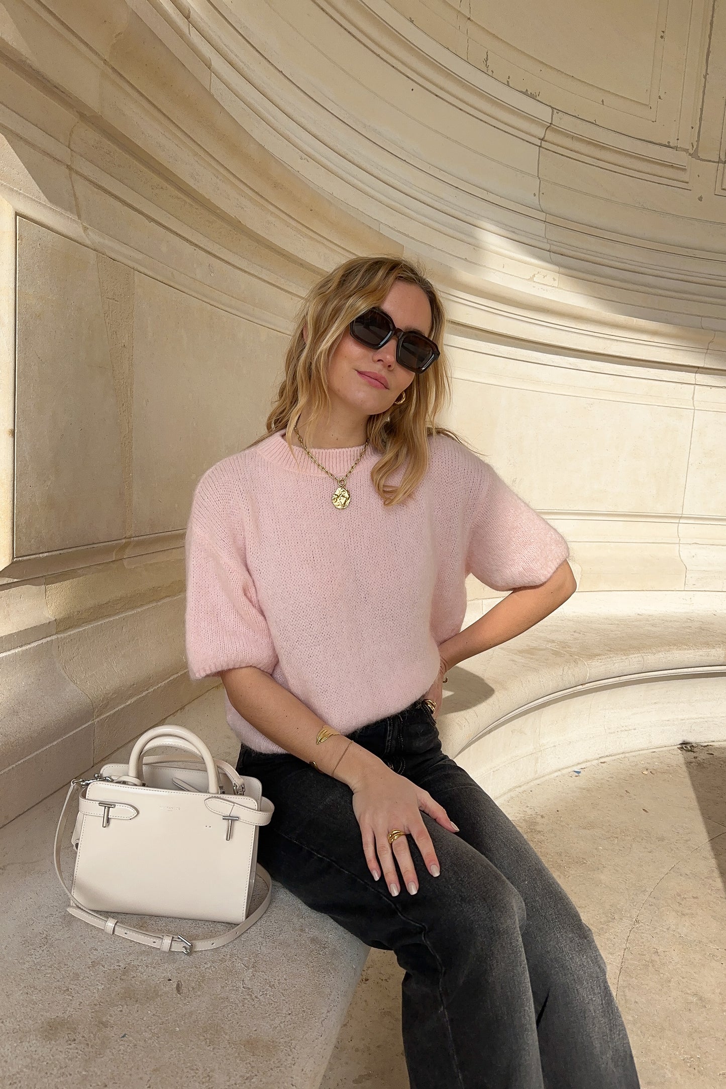 PULL TIMEO ROSE POUDRE