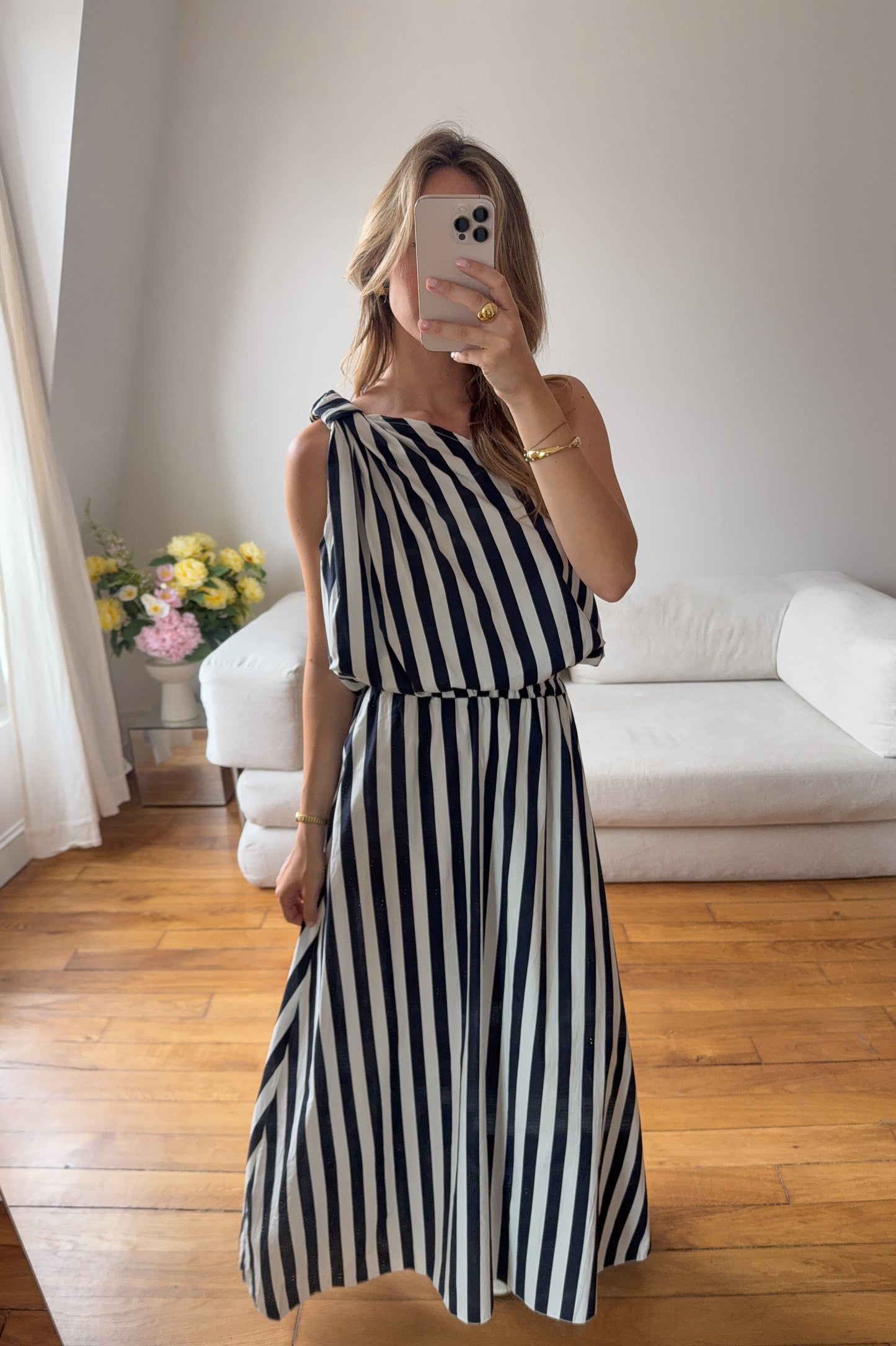 ENSEMBLE LOLA MARINE ET ECRU
