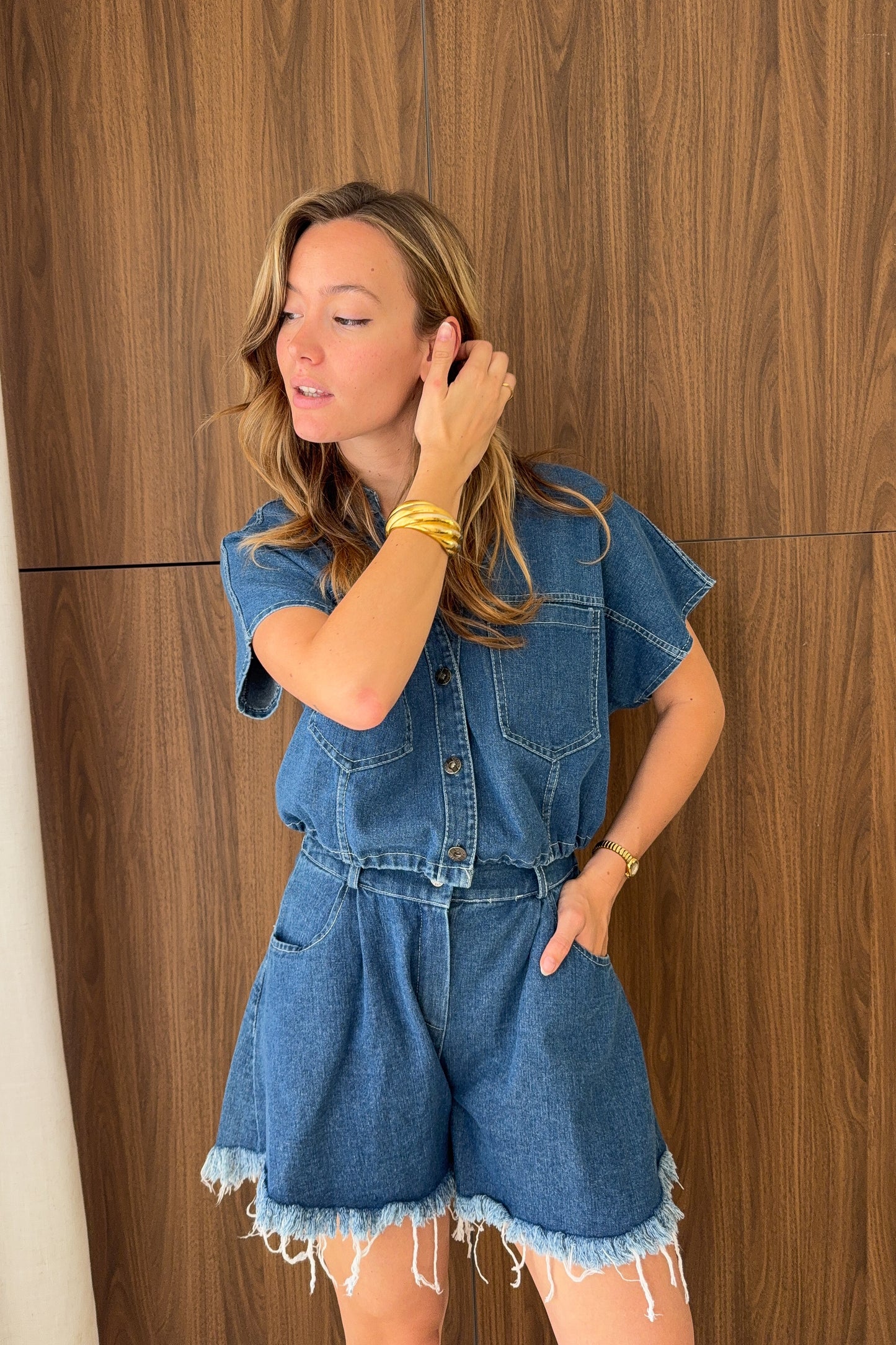 SHORT EN JEAN KATE BRUT