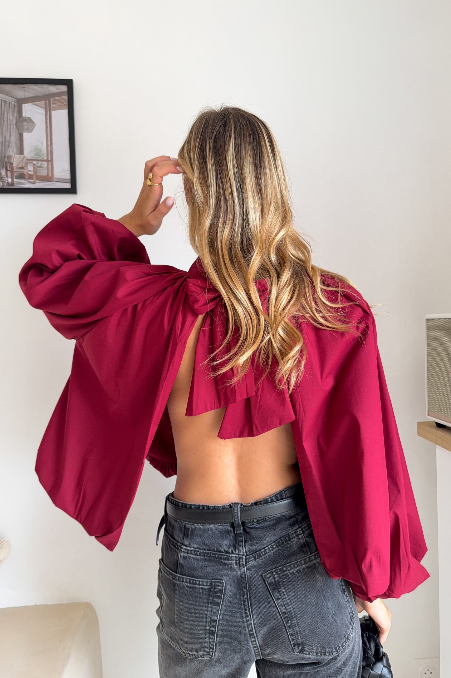 BLOUSE VALENTINA BORDEAUX