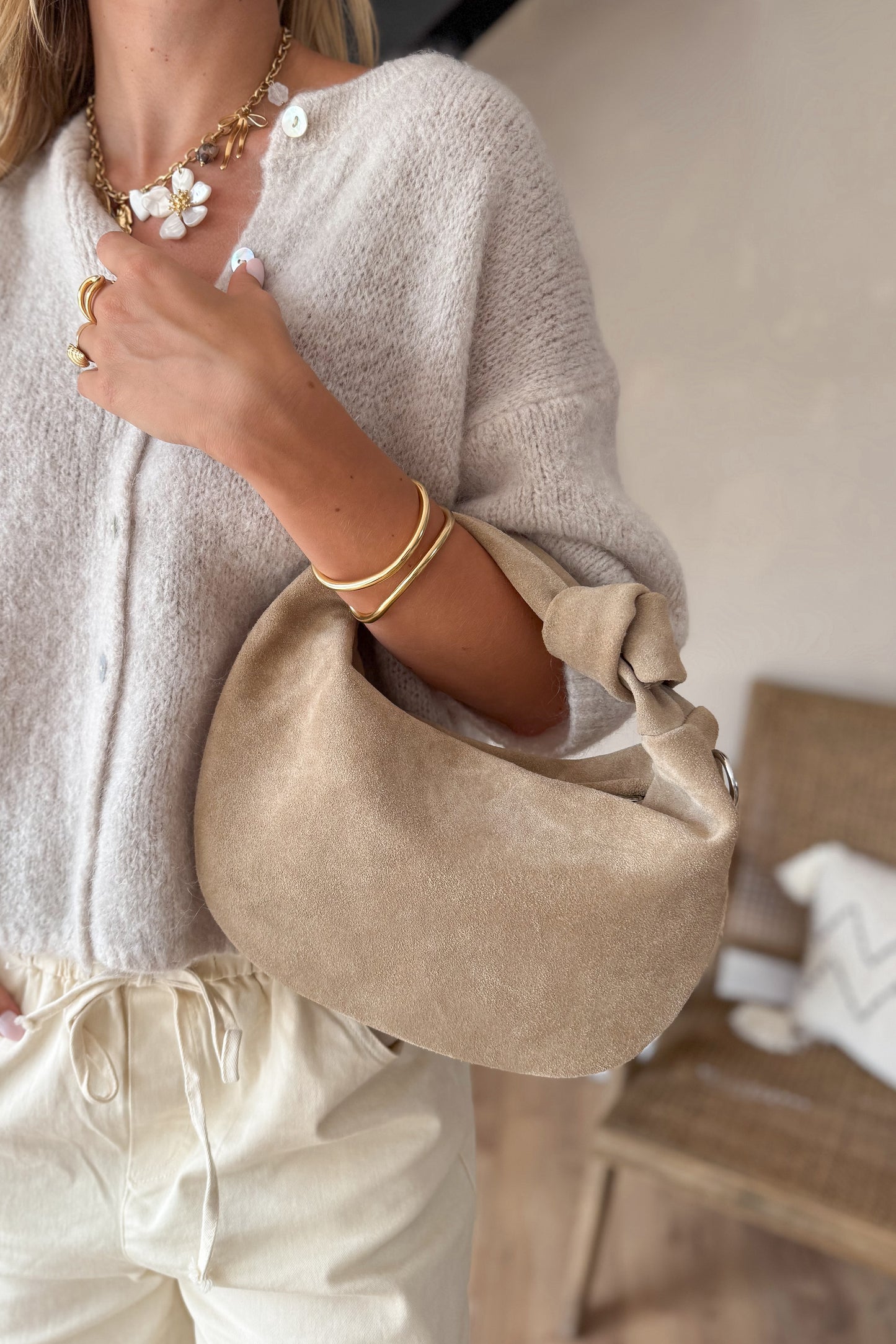 SAC EN CROUTE DE CUIR TINA