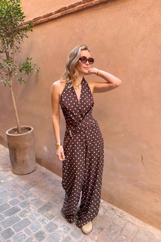 COMBI PANTALON MALIKA CHOCO