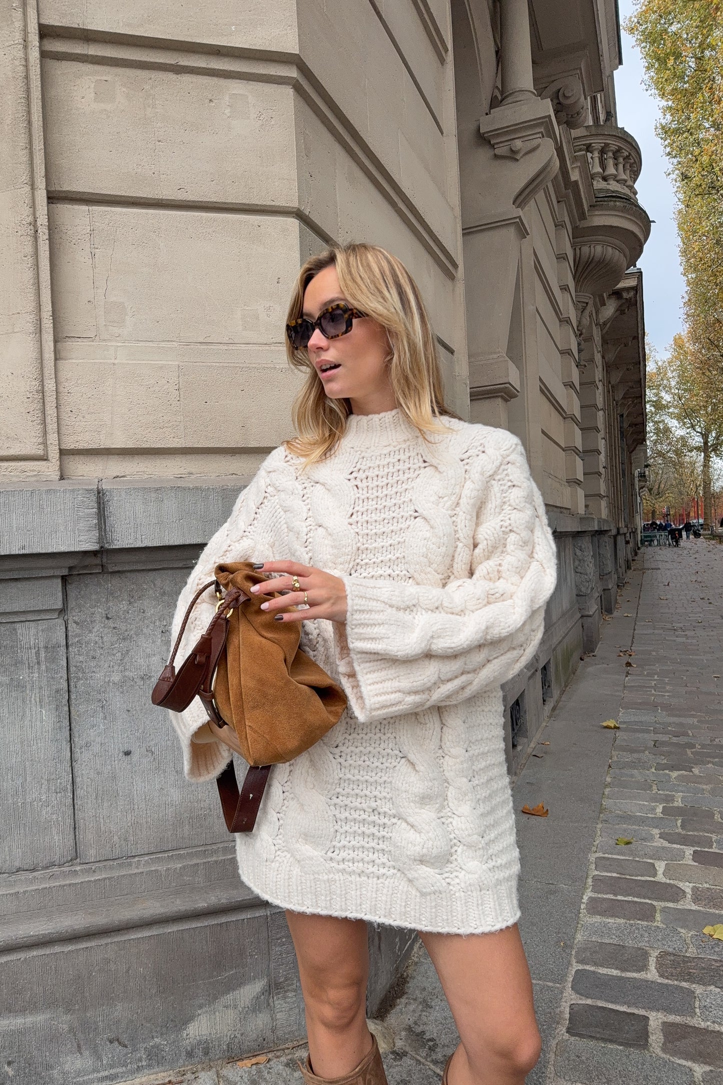 ROBE PULL MONTREAL ECRU