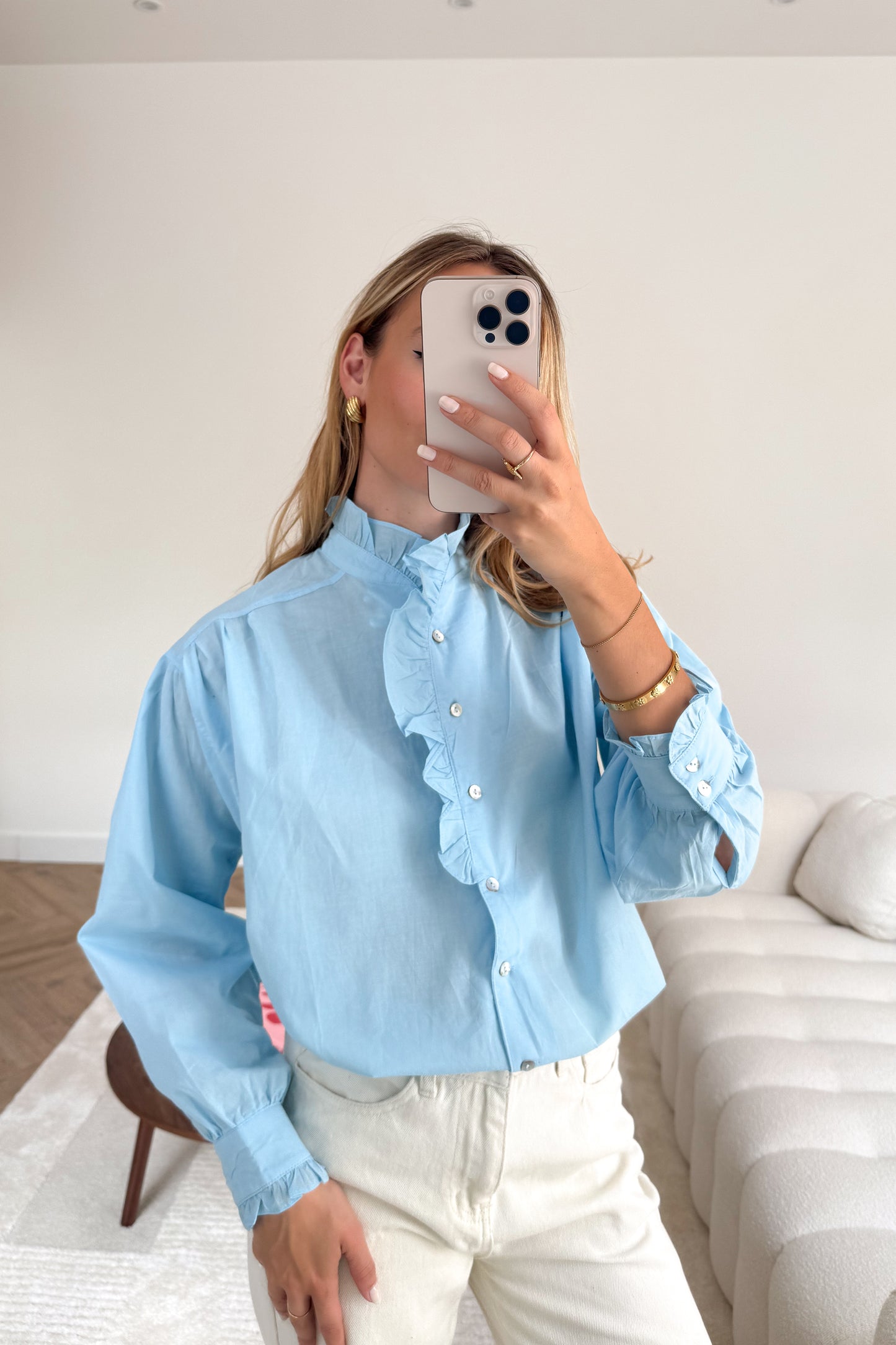 CHEMISIER BLEU CIEL SEGOVIE