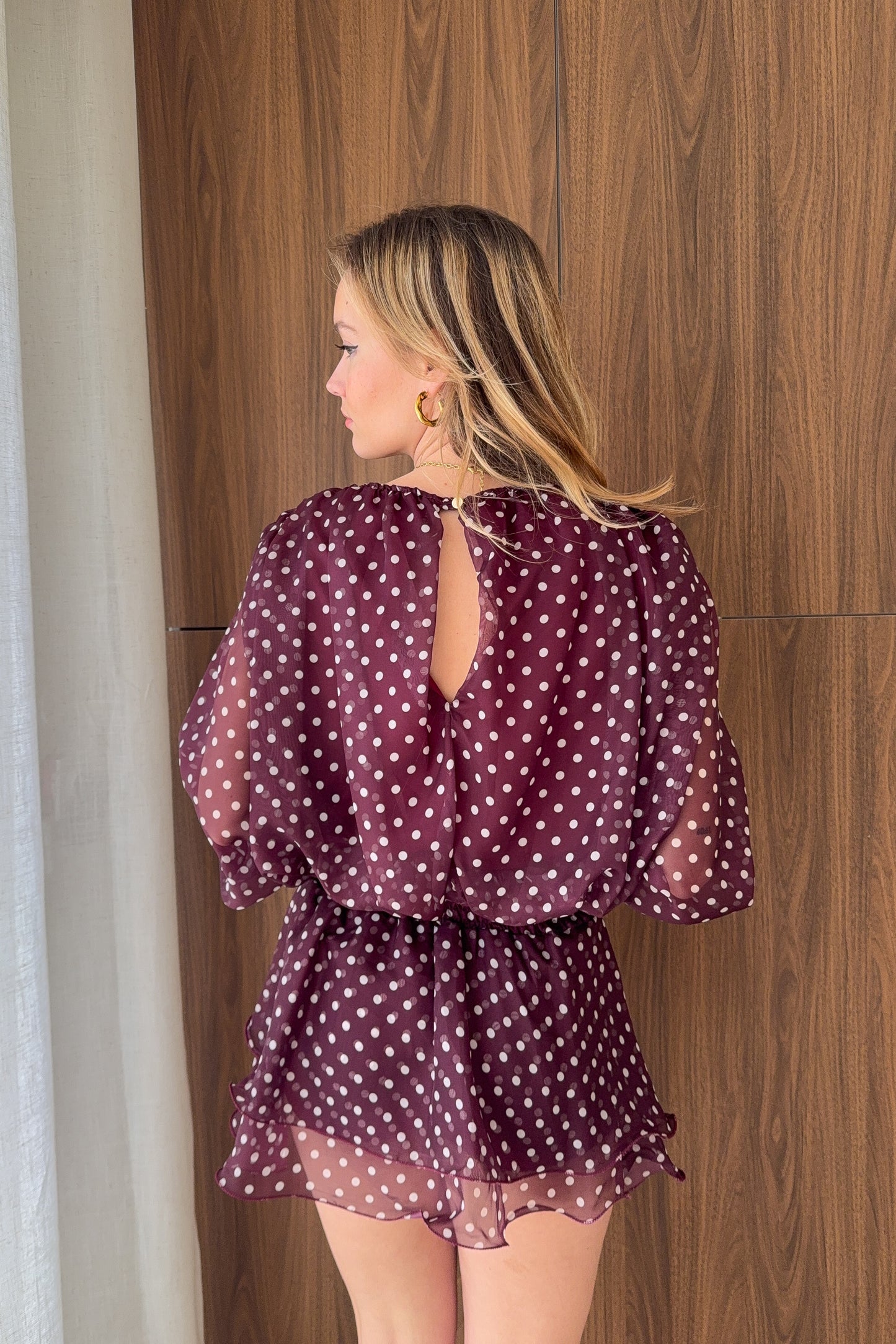 ROBE CARLOTA BORDEAUX