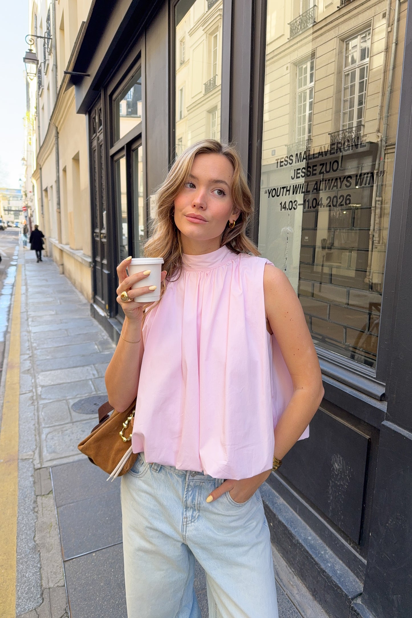 BLOUSE MILA ROSE PALE