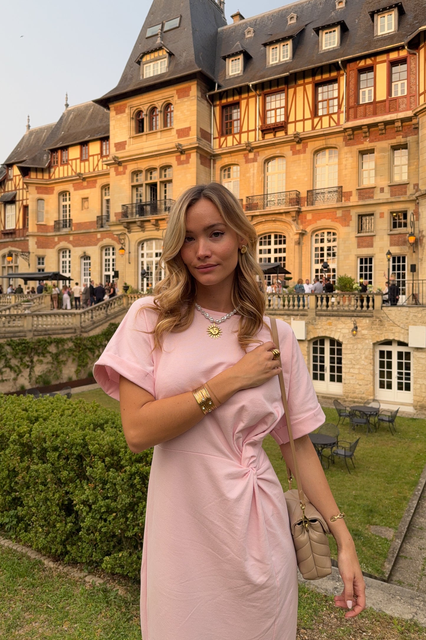 ROBE MERIDA ROSE POUDRE