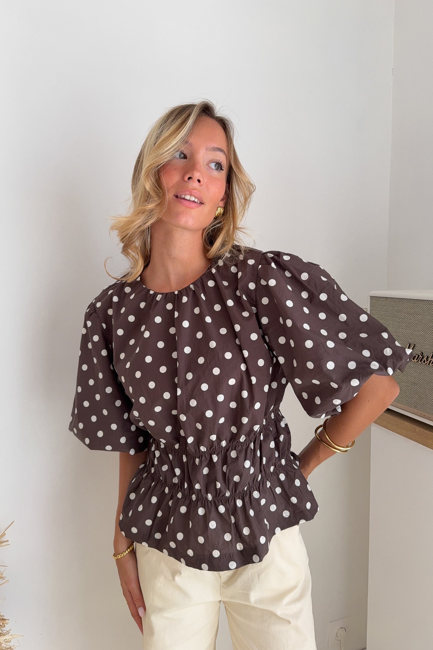 BLOUSE EMMA MARRON