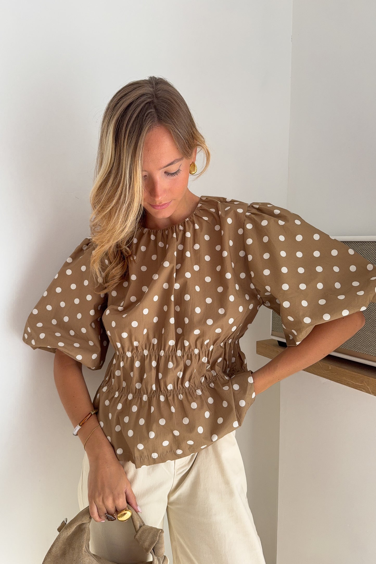 BLOUSE EMMA CAMEL