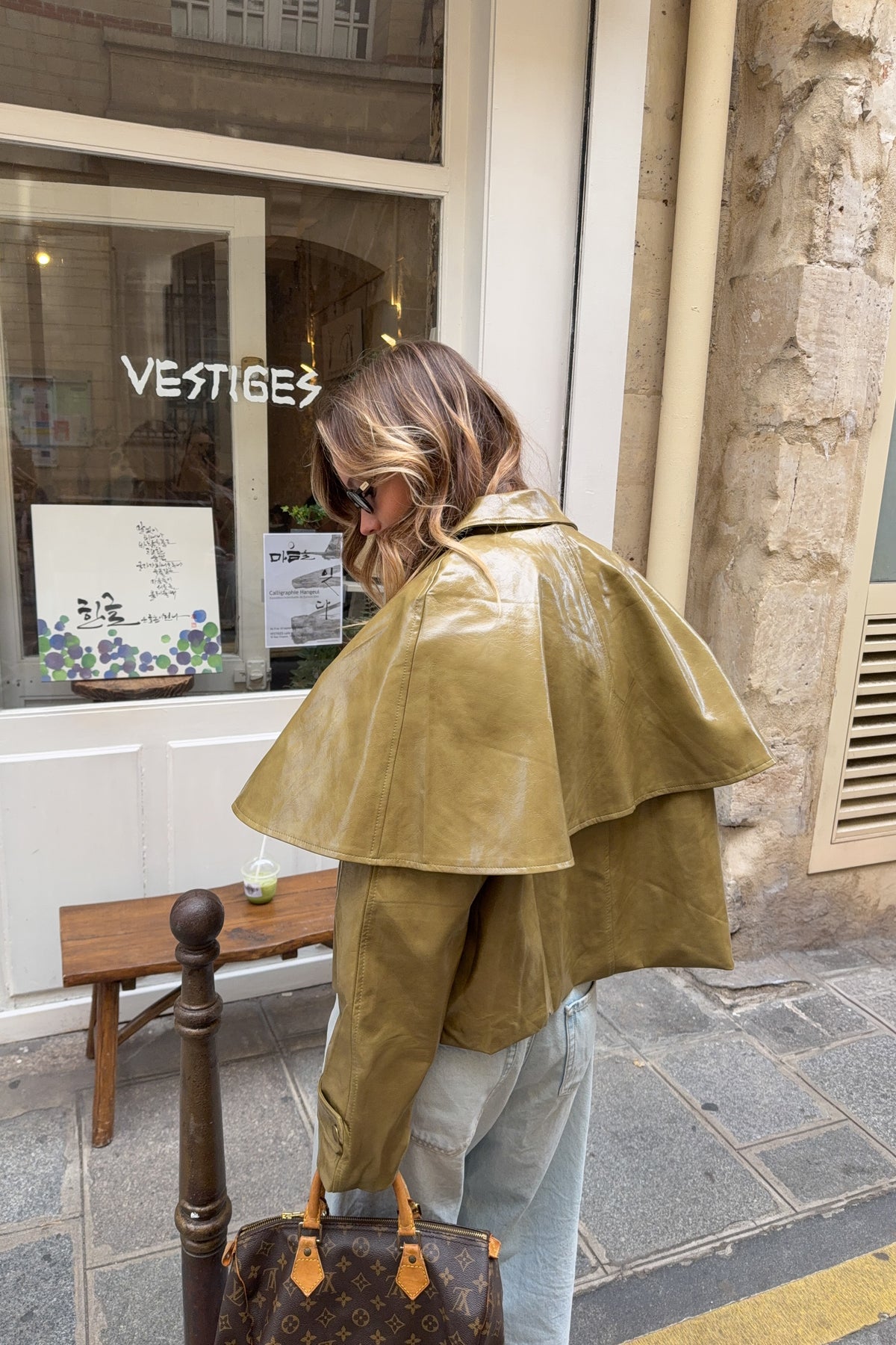 VESTE CAPE OLIVE