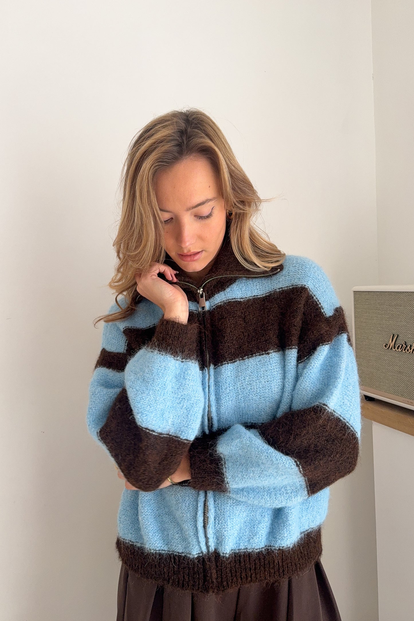 GILET MILLY choco et bleu