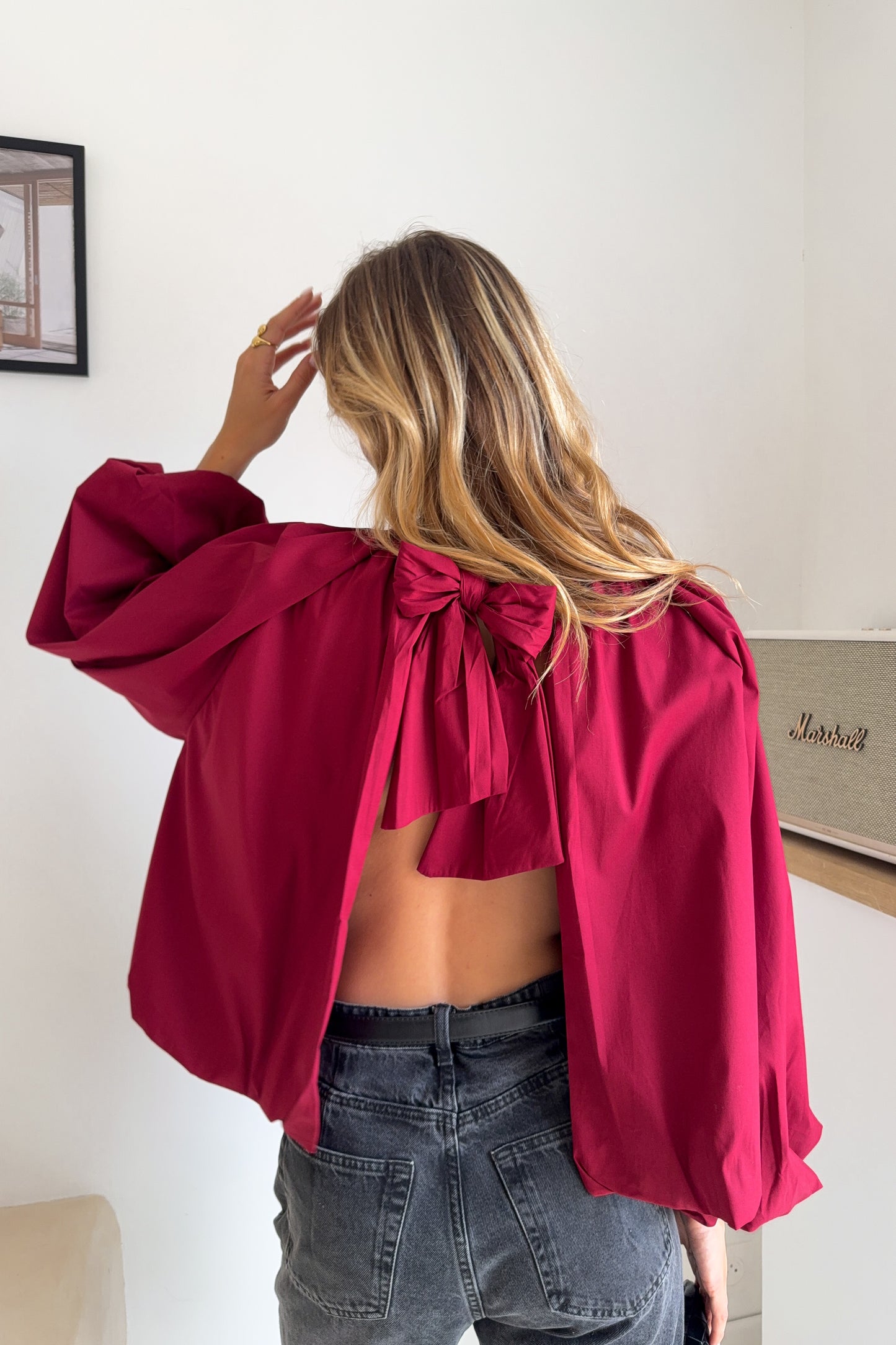 BLOUSE VALENTINA BORDEAUX