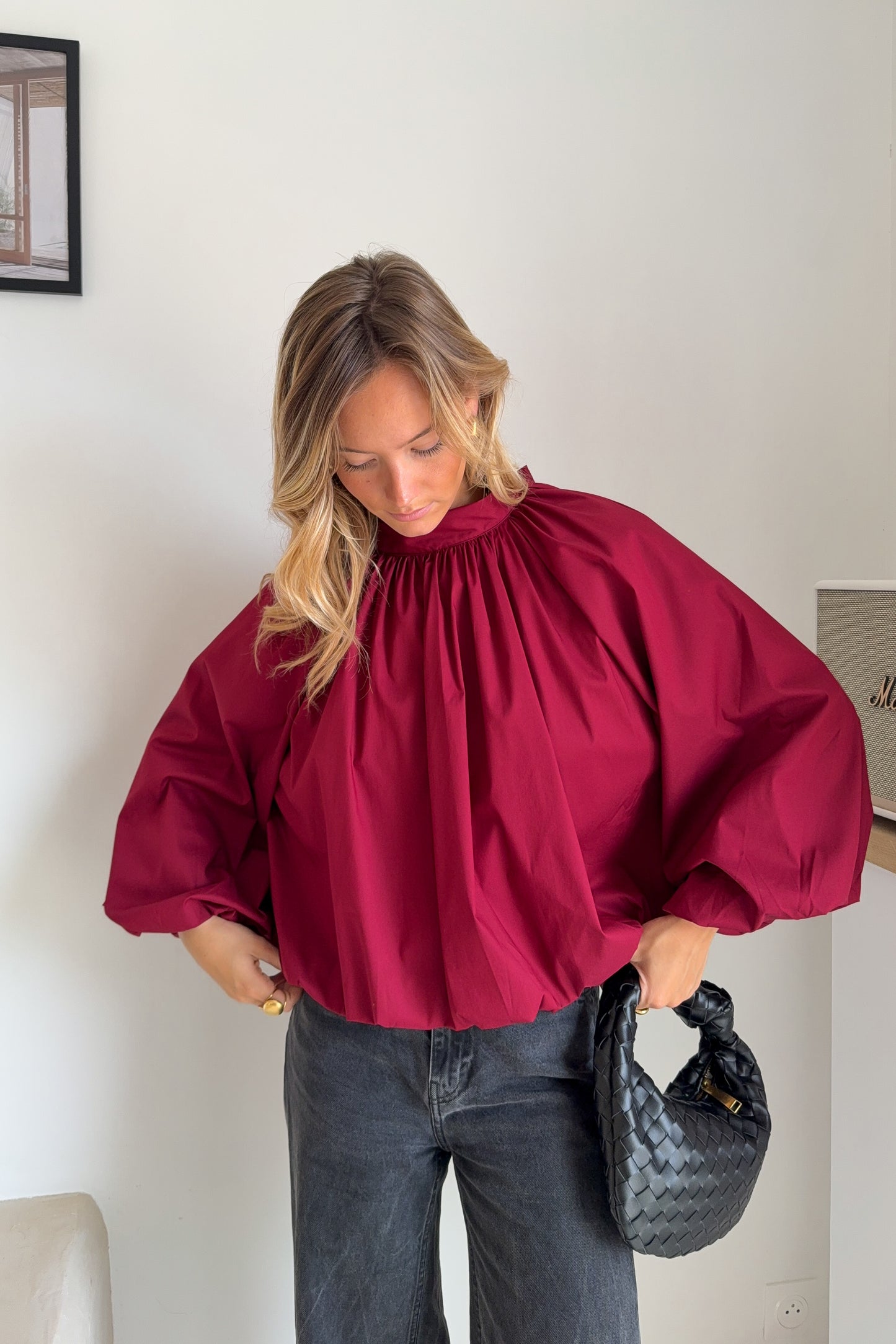 BLOUSE VALENTINA BORDEAUX