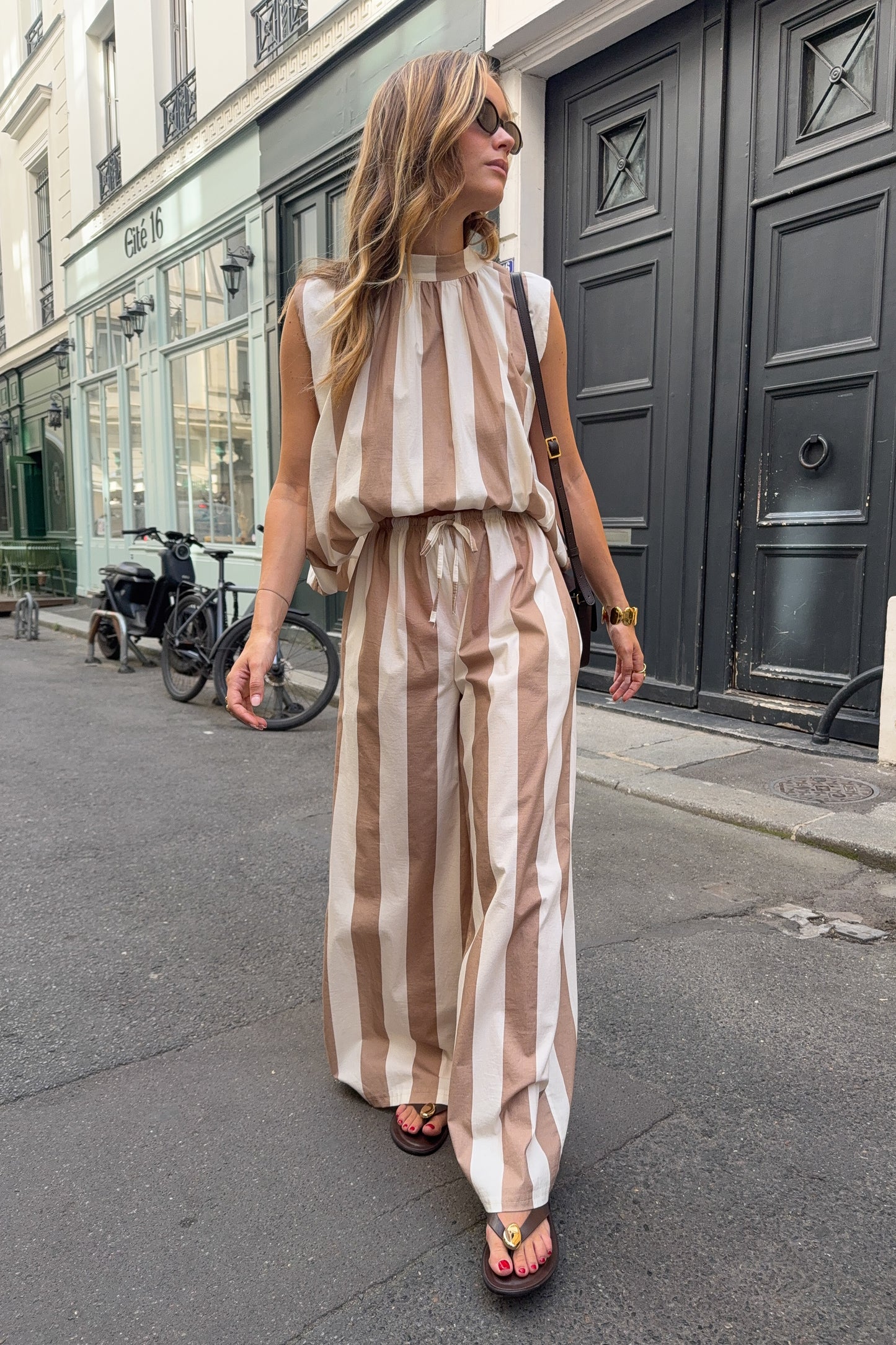 PANTALON LOUIS ECRU ET BEIGE