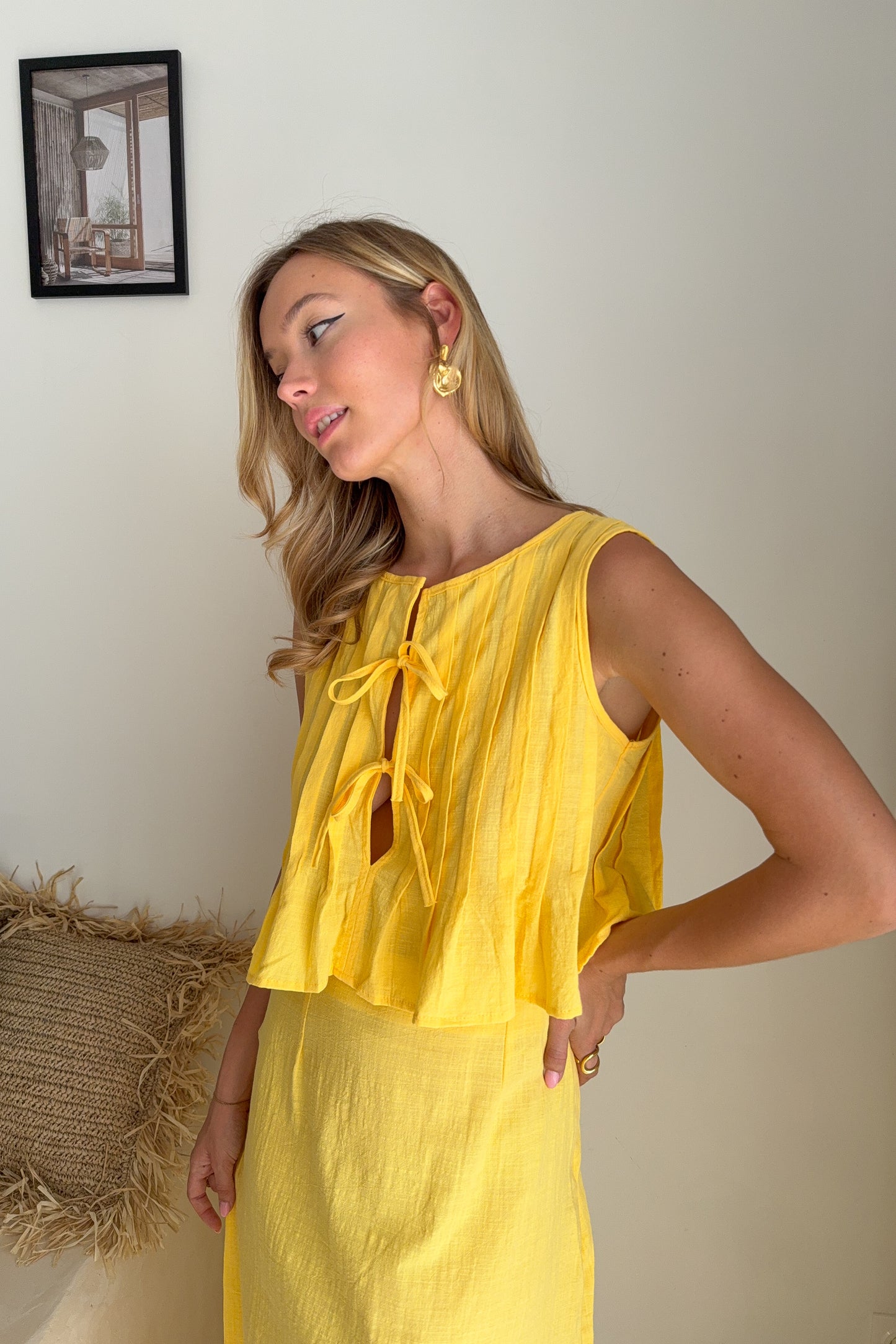 TOP SOLÈNE JAUNE