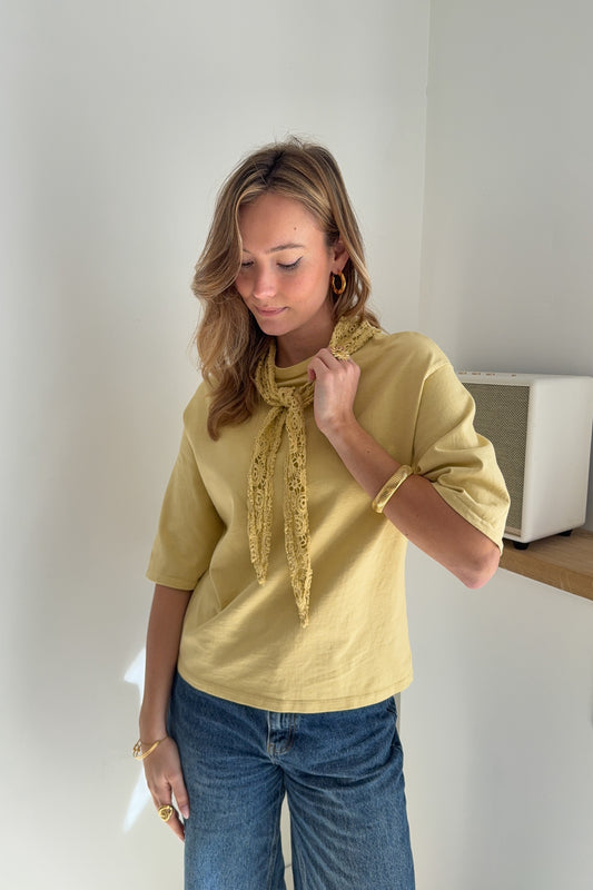 TOP MARCEAU (foulard crochet assorti)