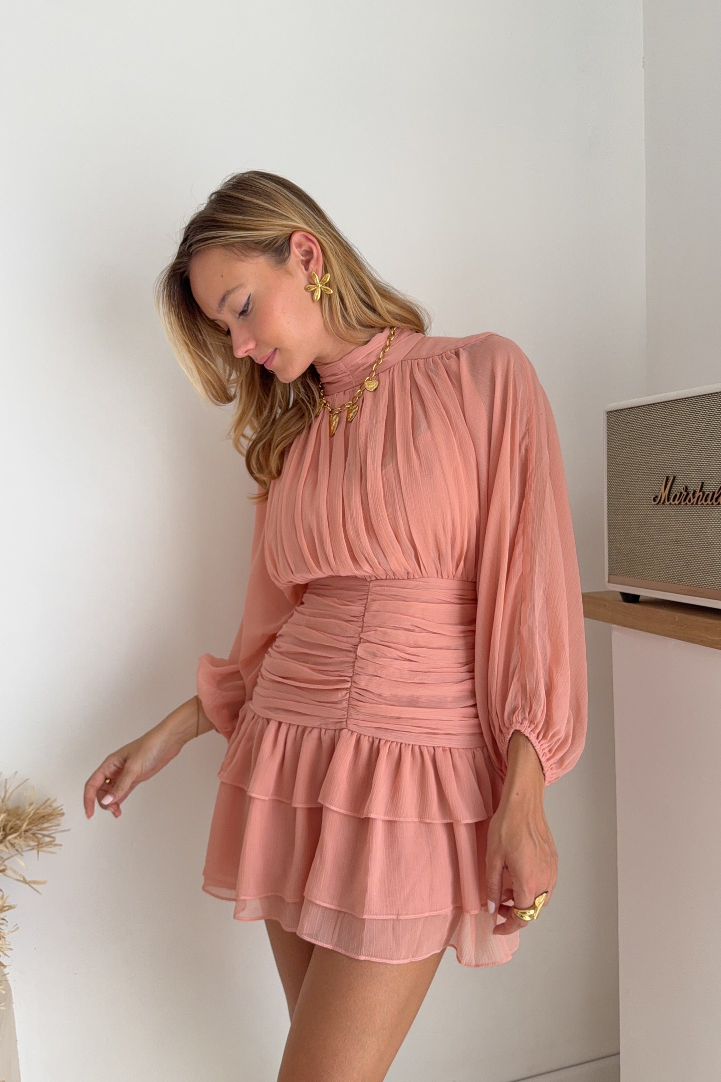 ROBE ROSE POUDRÉE ELISE