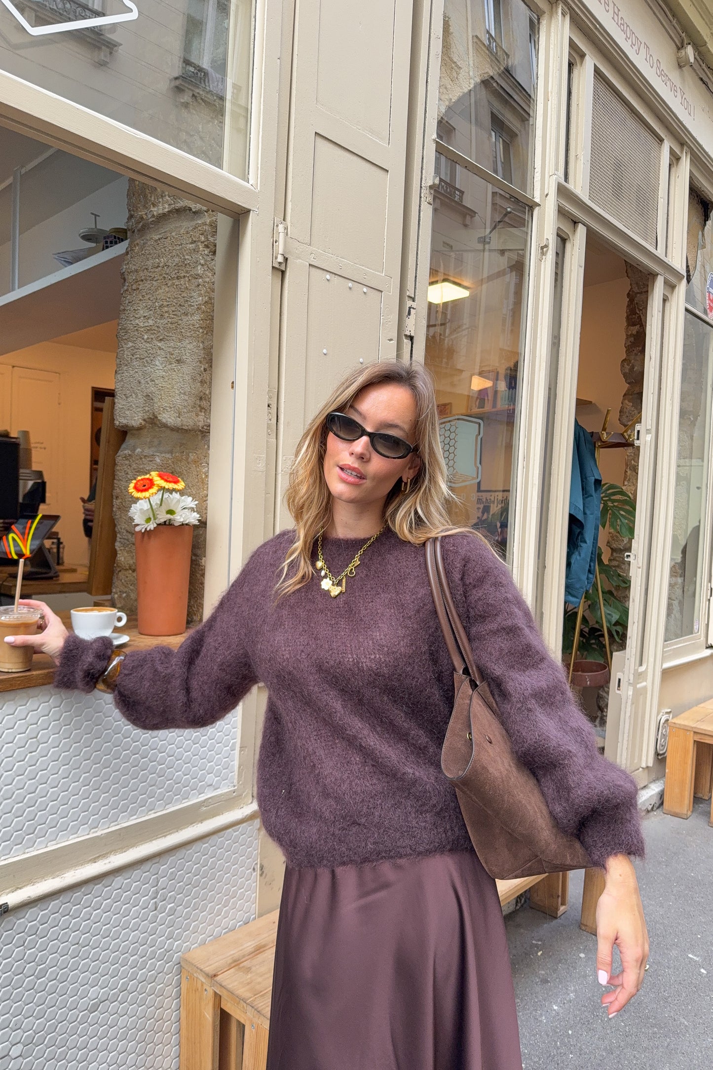 PULL CHOCO ALMA (80% mohair)