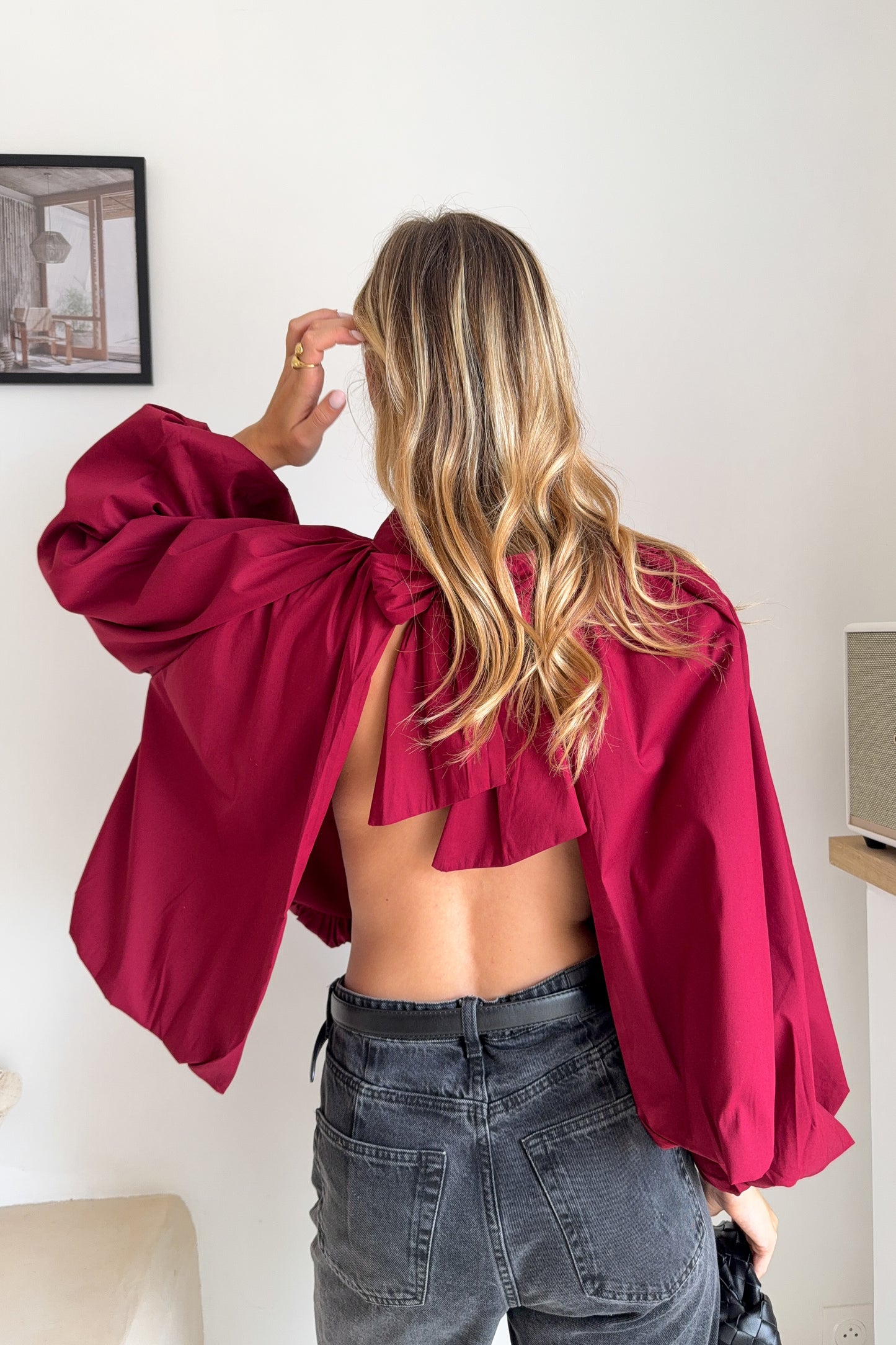 BLOUSE VALENTINA BORDEAUX