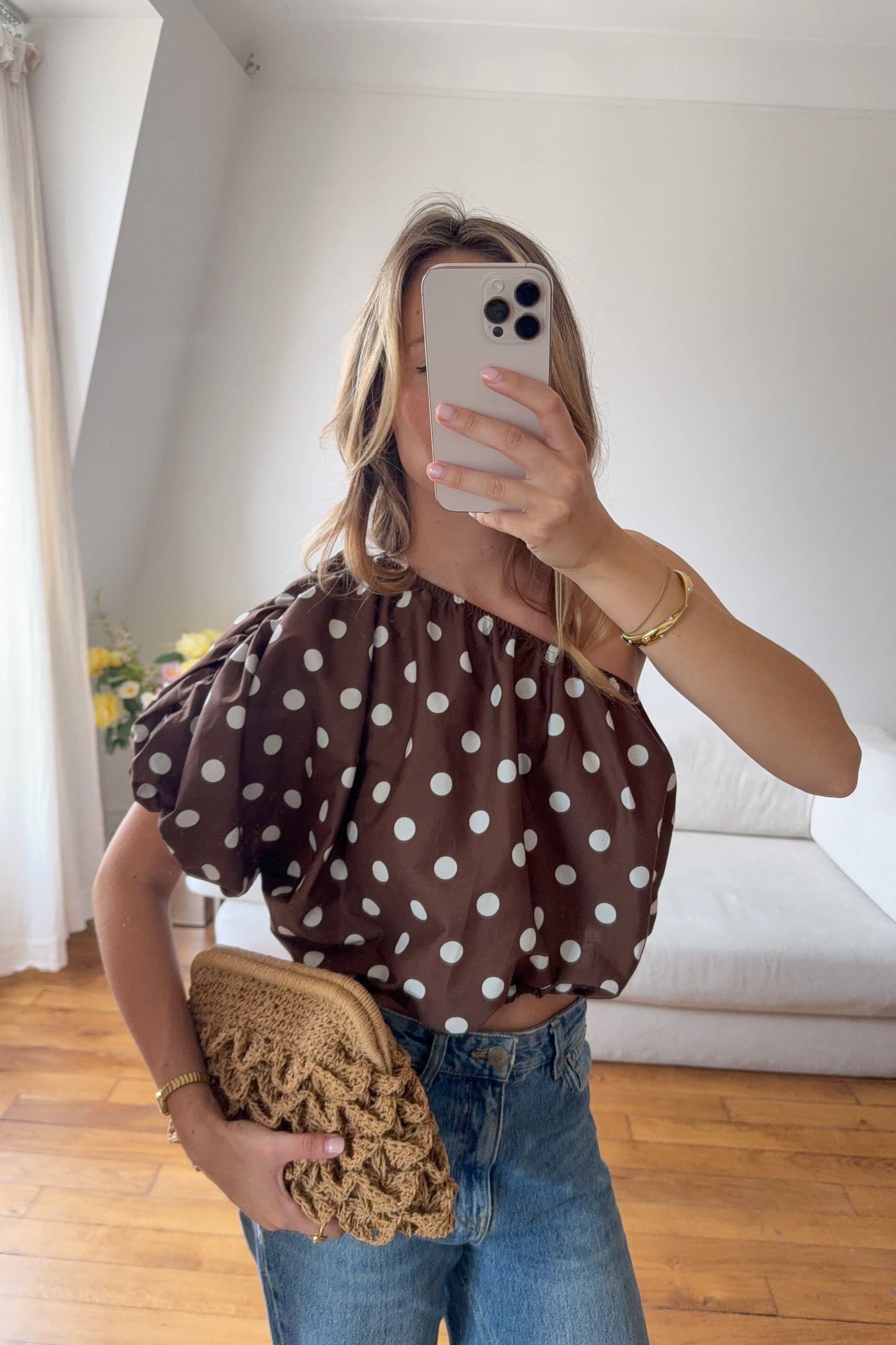 TOP LEA MARRON
