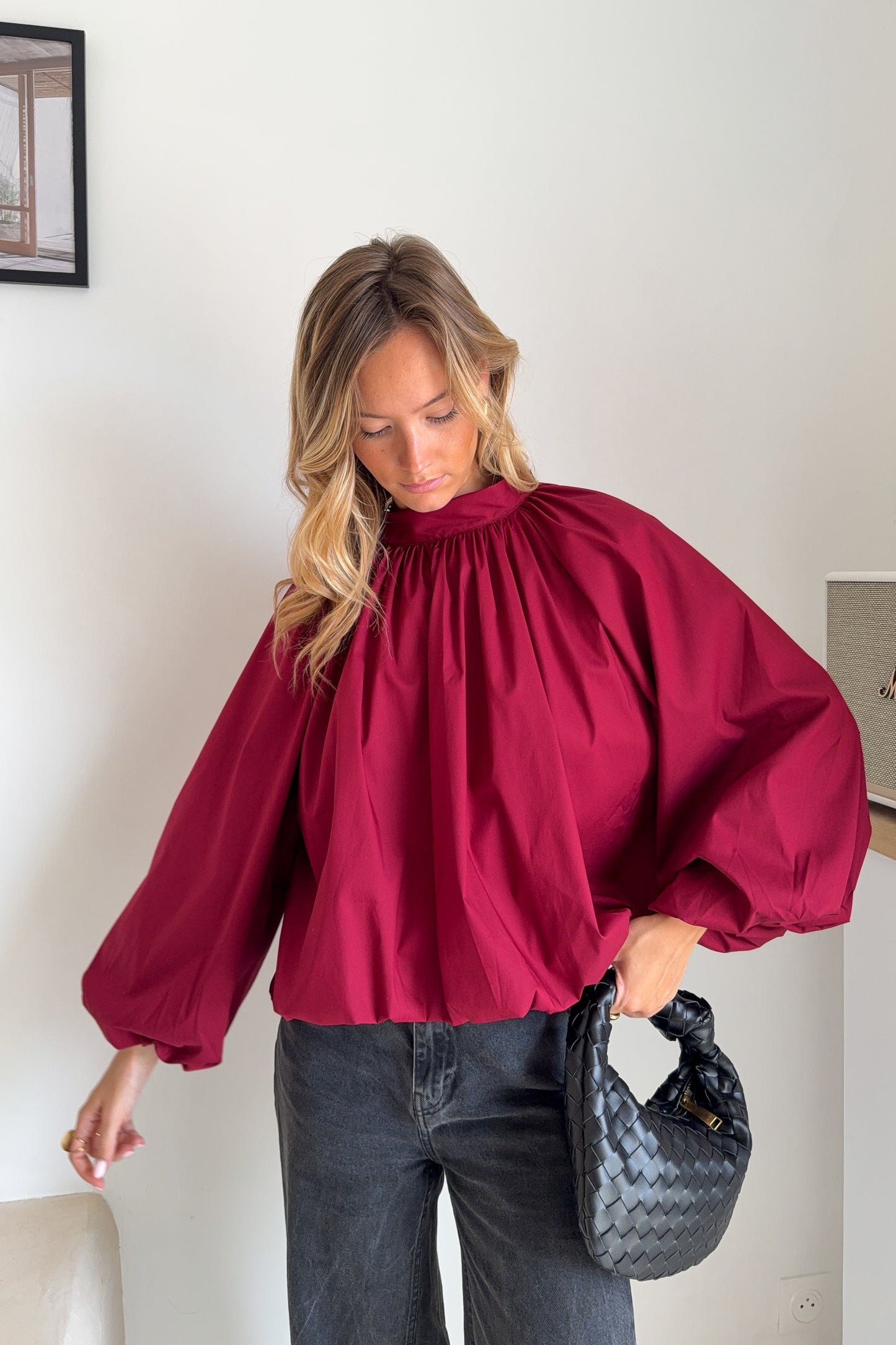 BLOUSE VALENTINA BORDEAUX