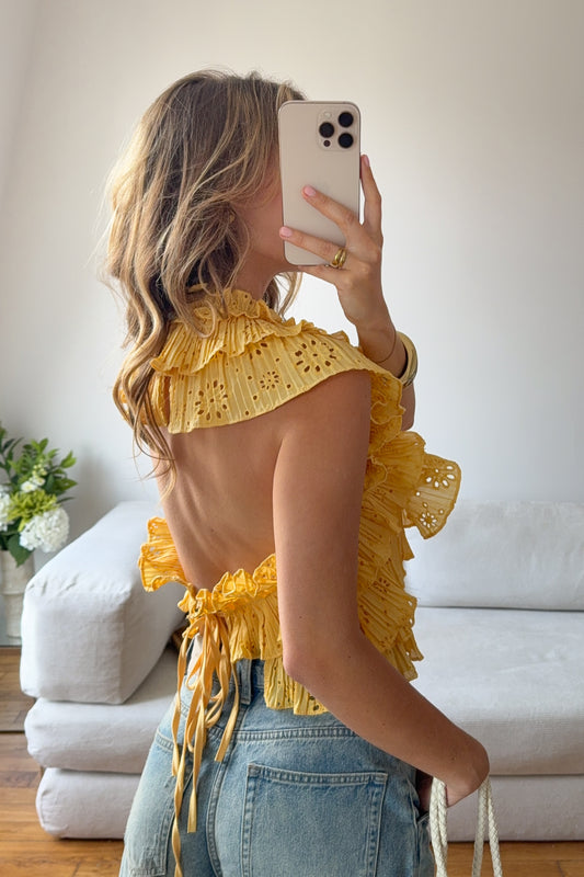 TOP LIPA BRODE OCRE