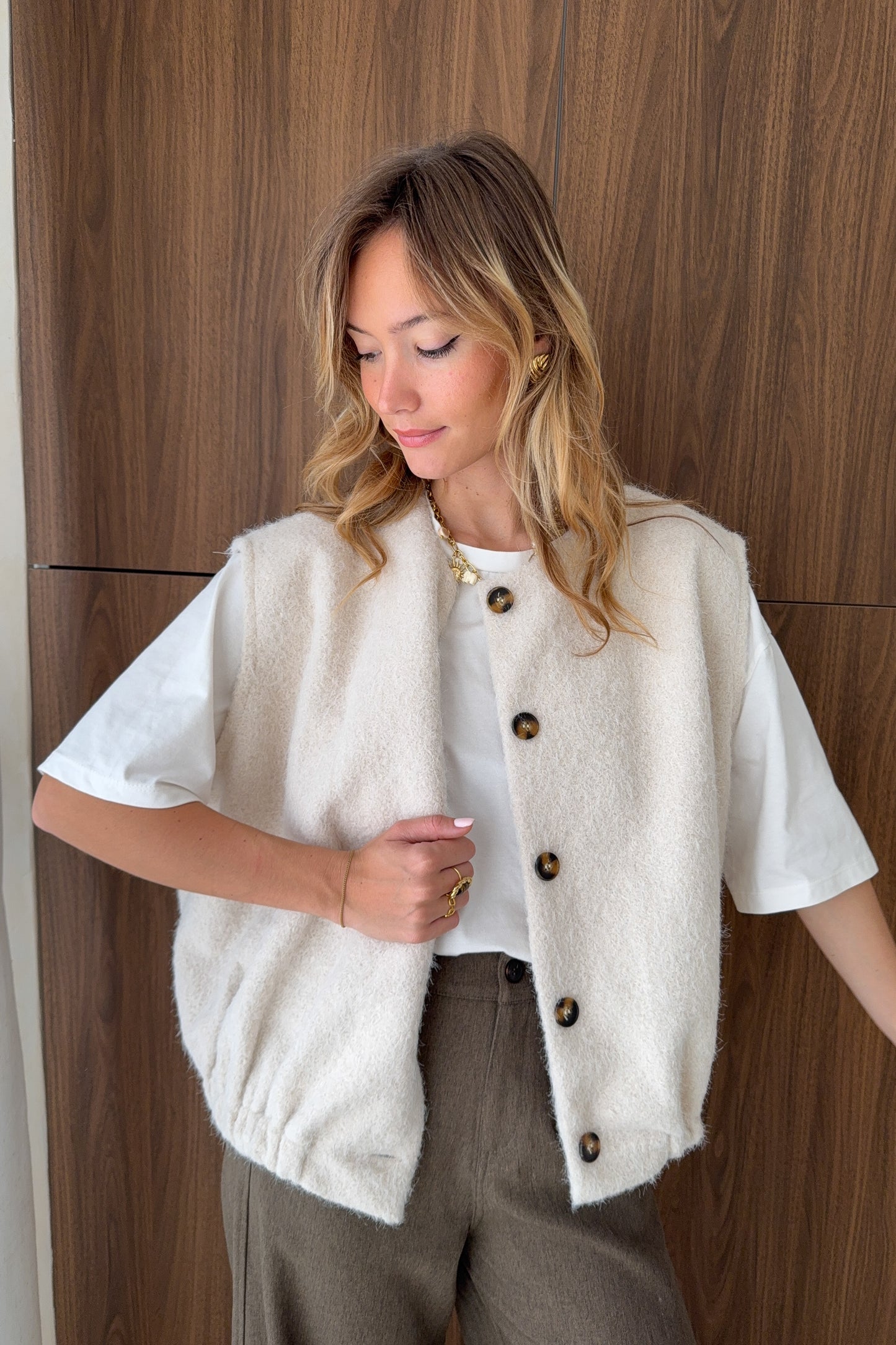 VESTE SANS MANCHES SOLIA