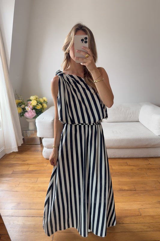 ENSEMBLE LOLA MARINE ET ECRU