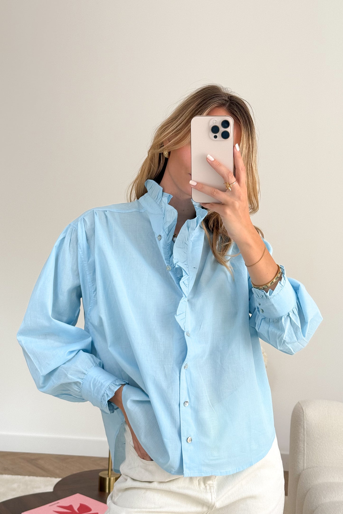 CHEMISIER BLEU CIEL SEGOVIE